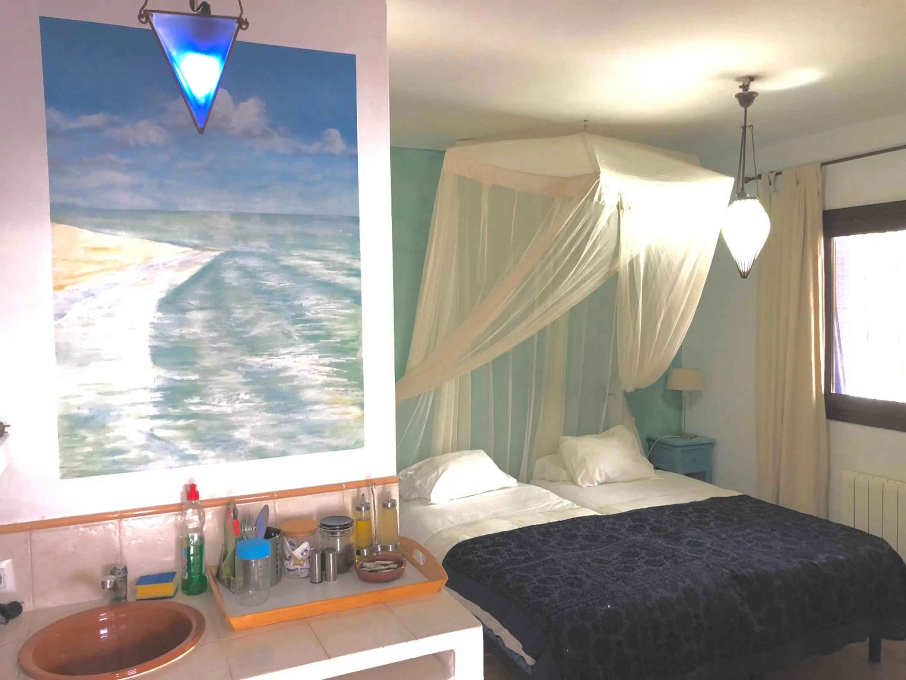 Coffee/tea facilities, Bed in Paraiso Perdido