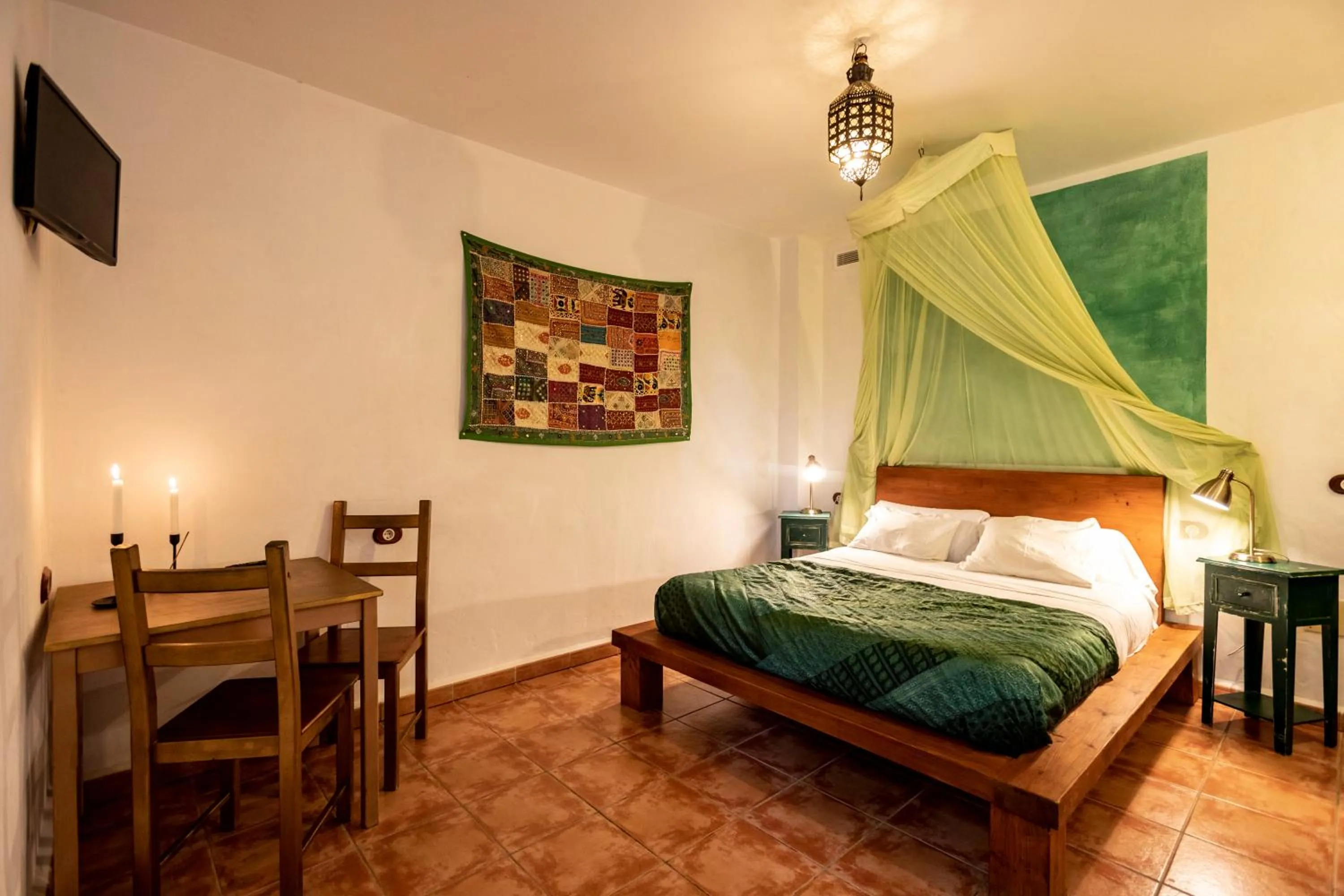 Seating area, Bed in Paraiso Perdido