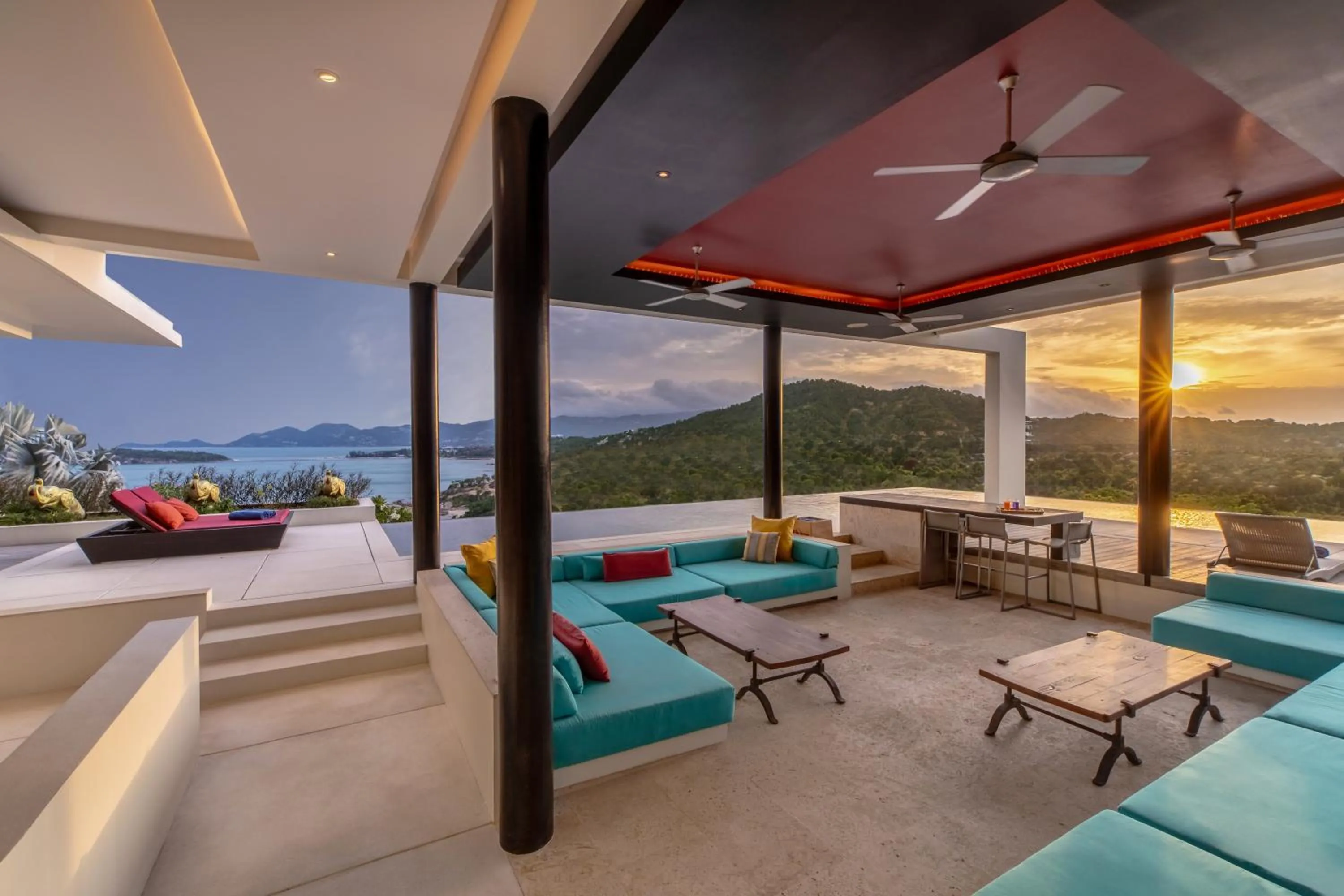 Living room in Villa Sangkachai