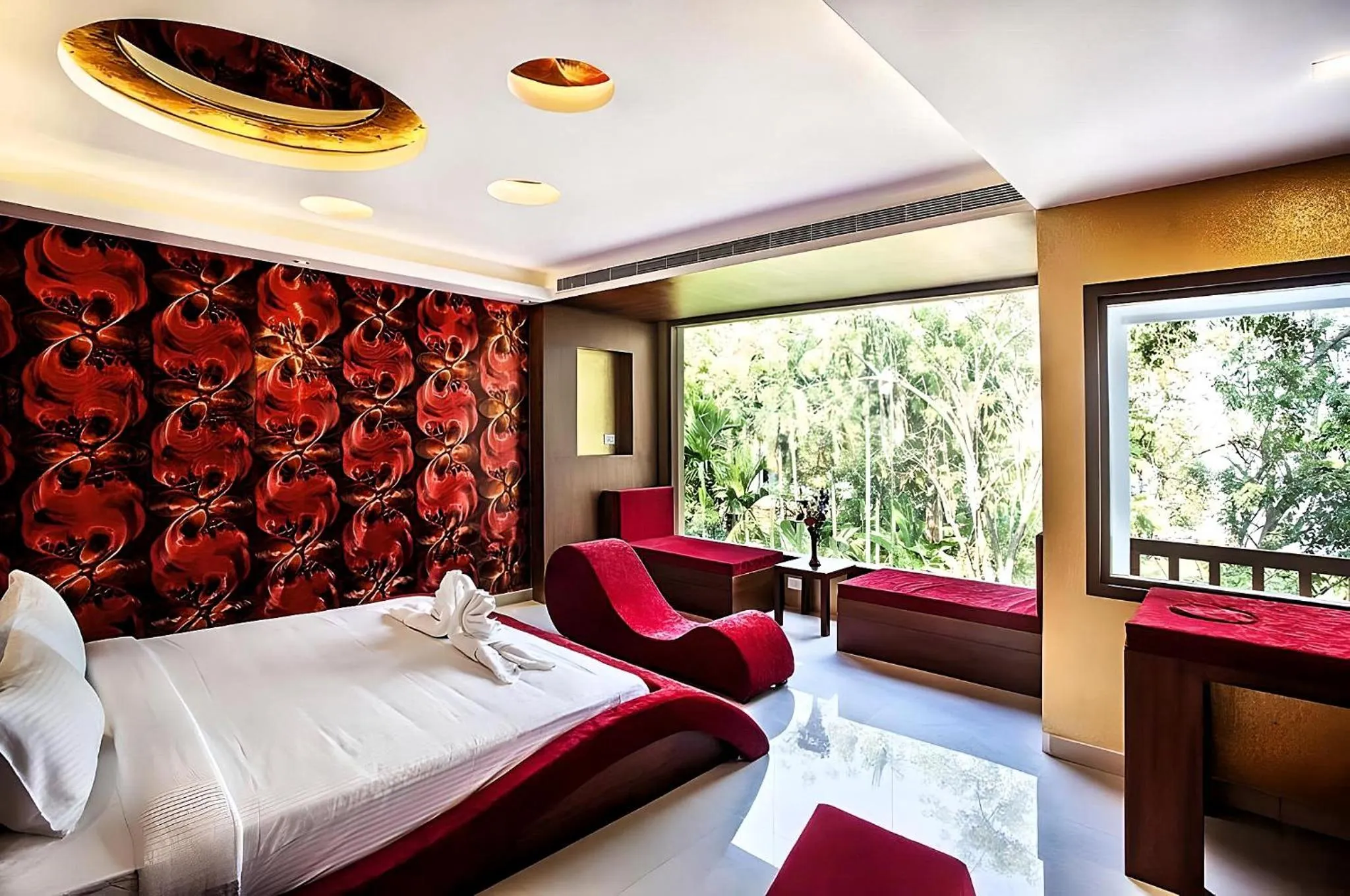 Bed in Seaflare Beach Resort & Spa