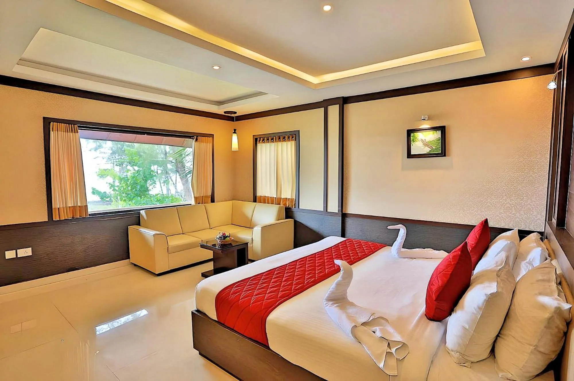 Bed in Seaflare Beach Resort & Spa