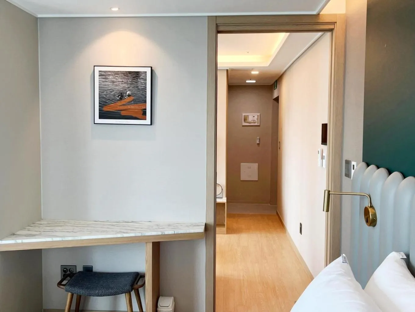 Bedroom, Bed in Haeundae Lamer Stay