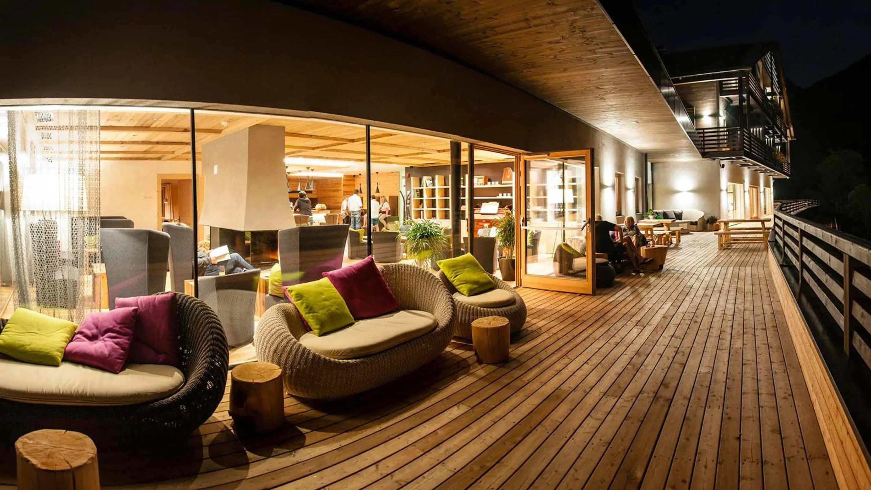 Night in La Casies Mountain Hotel