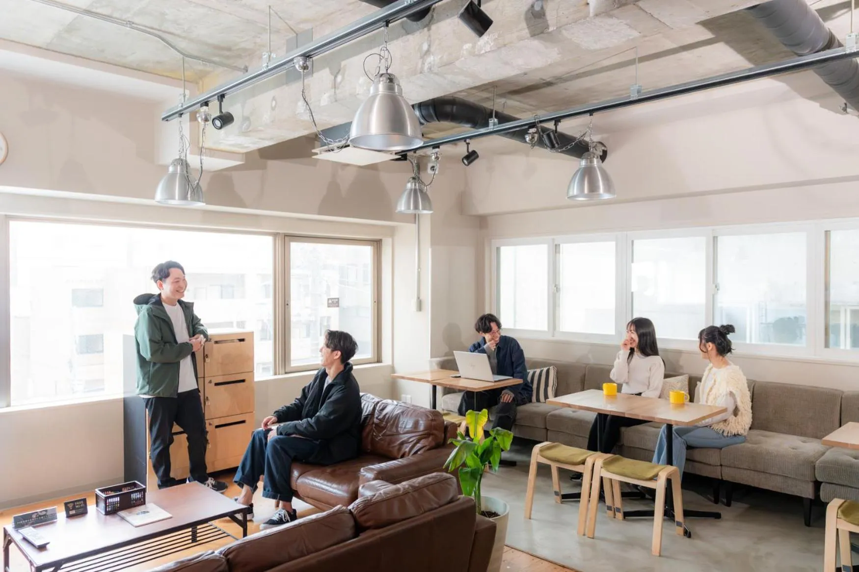 Communal lounge/ TV room in Grand Hostel LDK Sapporo