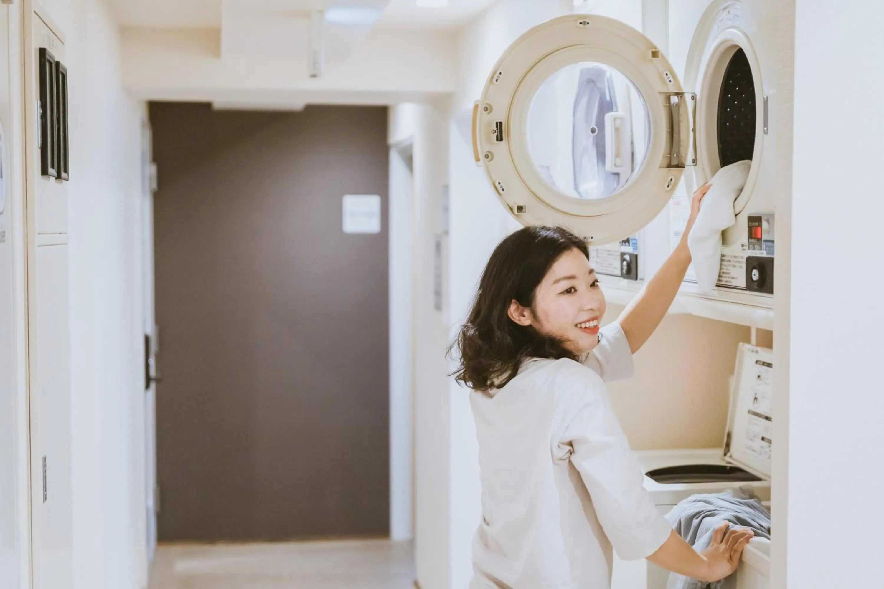washing machine in Grand Hostel LDK Sapporo