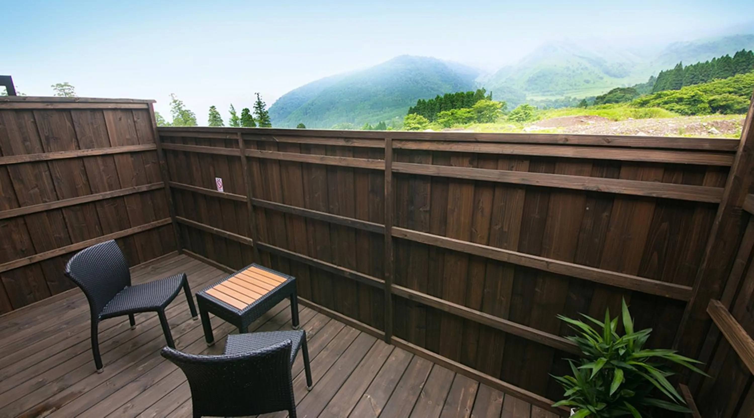 Patio in Ryokan Yufusan