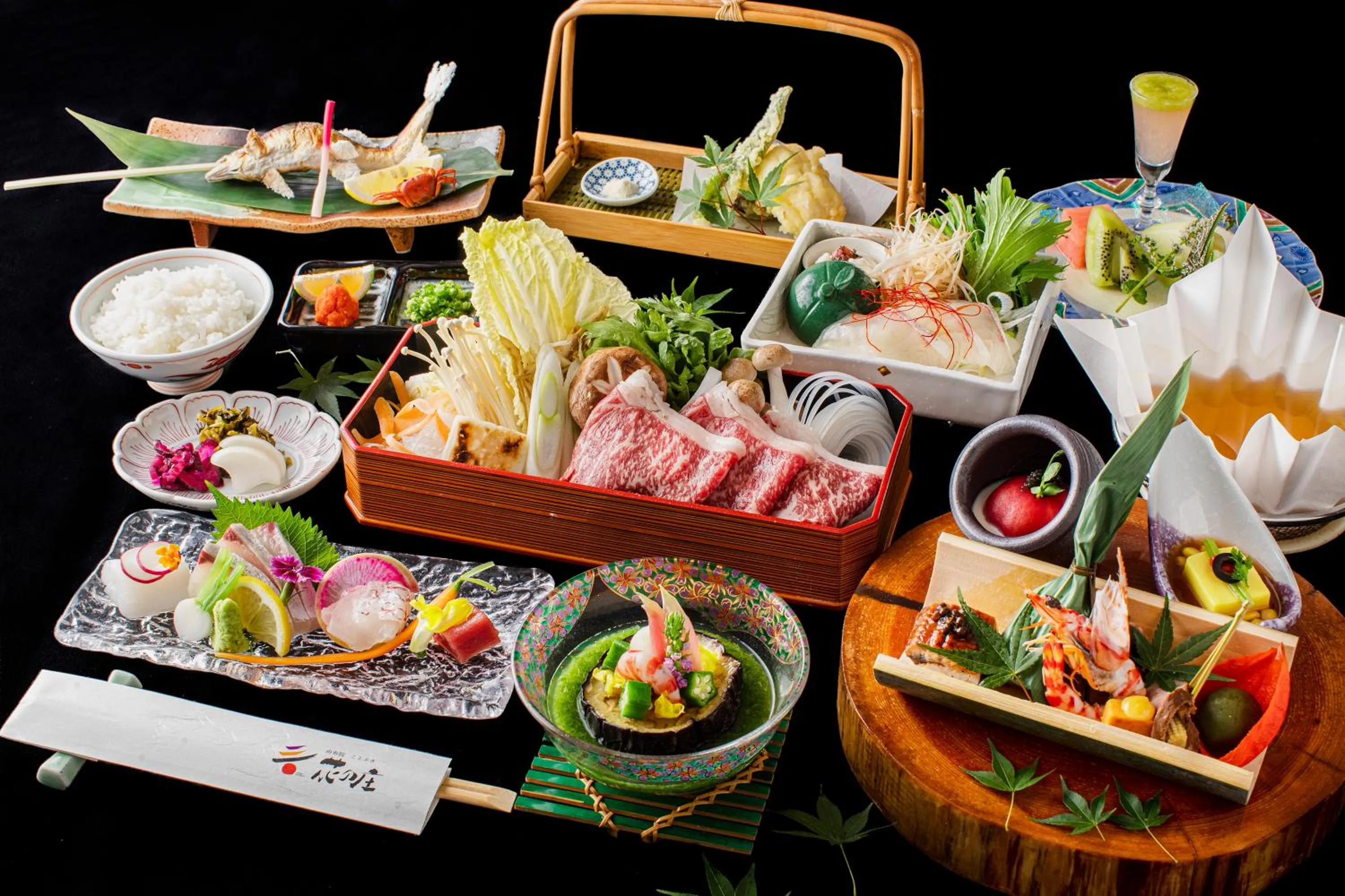 Dinner in Yufuin Kotobuki Hananosho