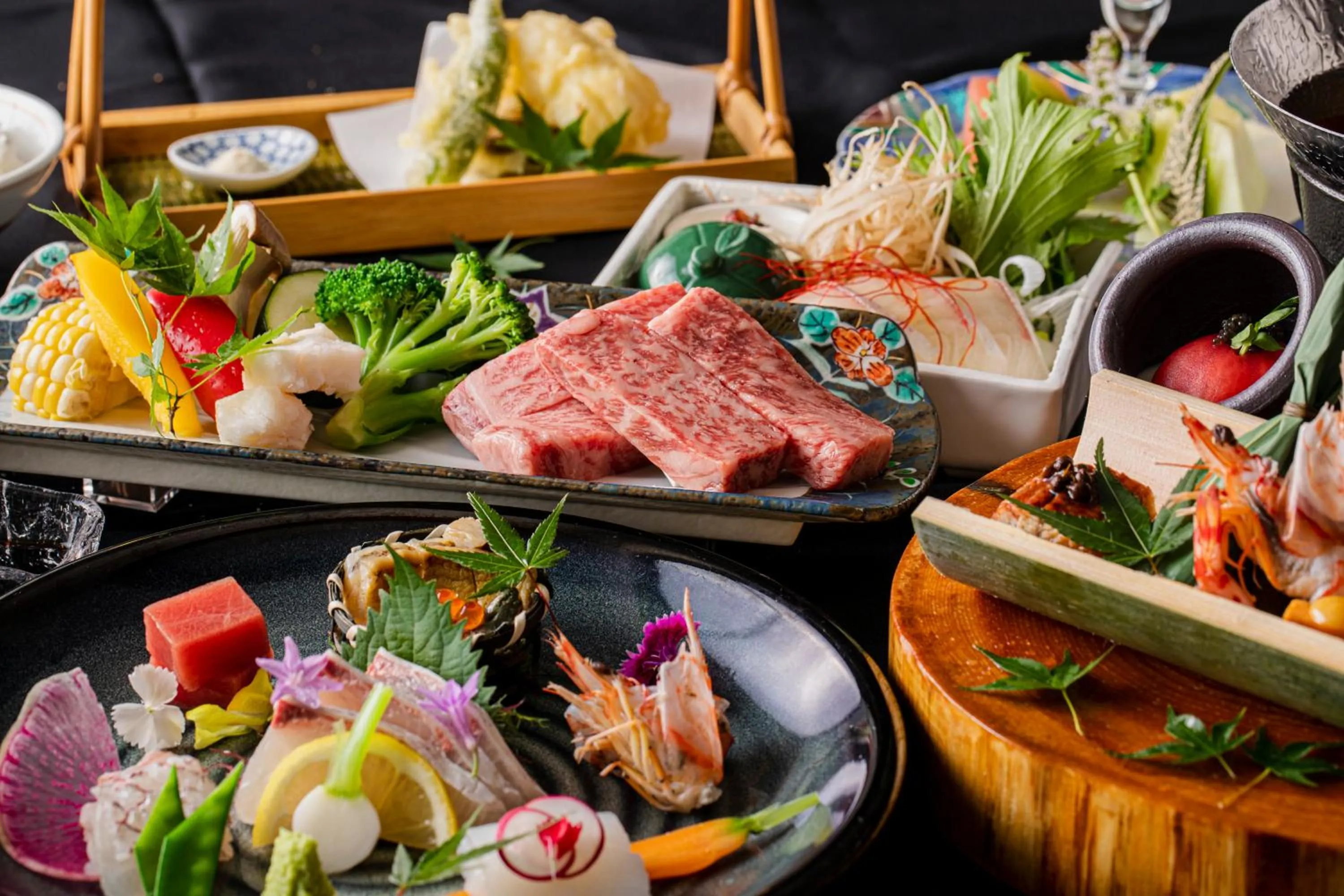 Dinner in Yufuin Kotobuki Hananosho