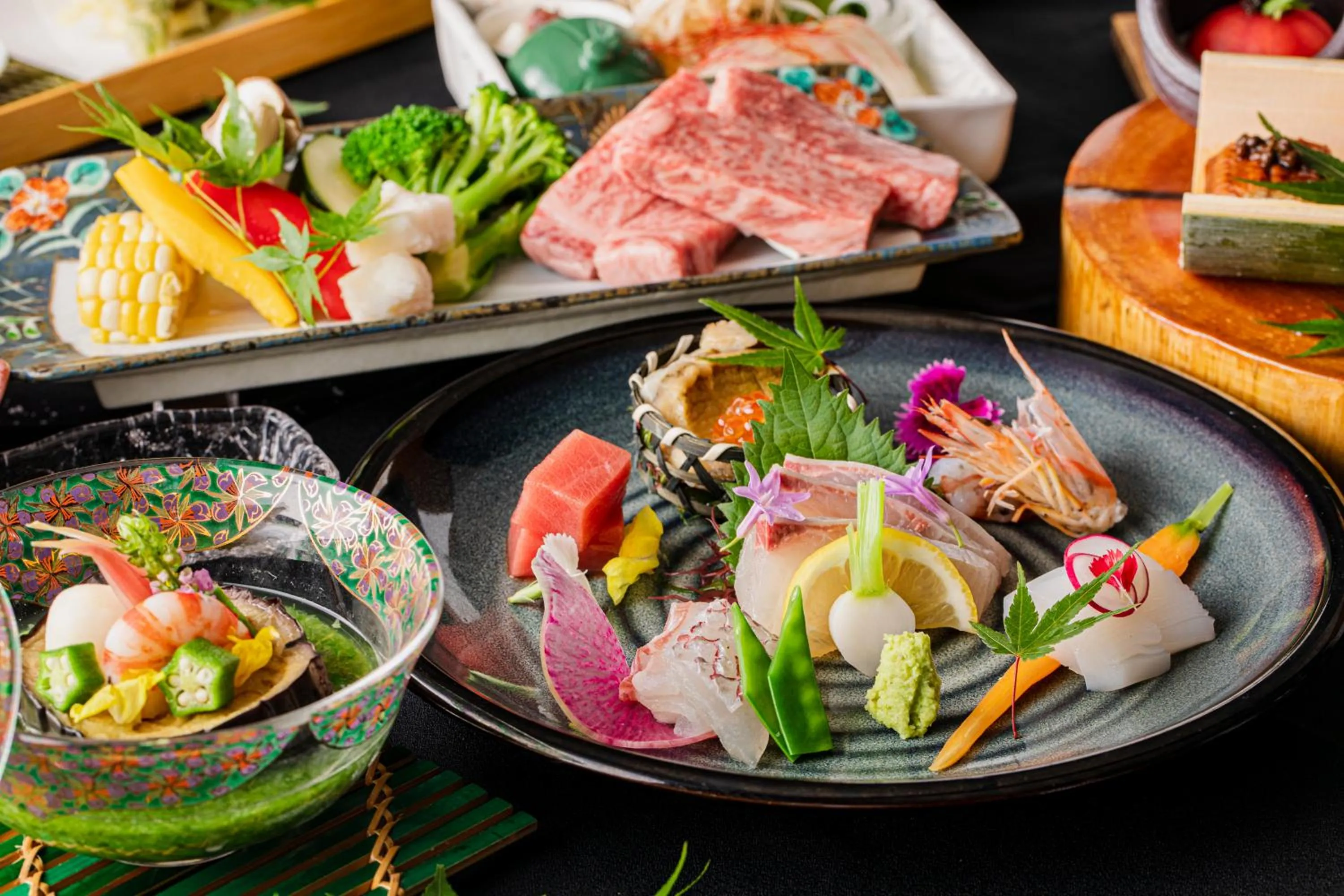 Dinner in Yufuin Kotobuki Hananosho