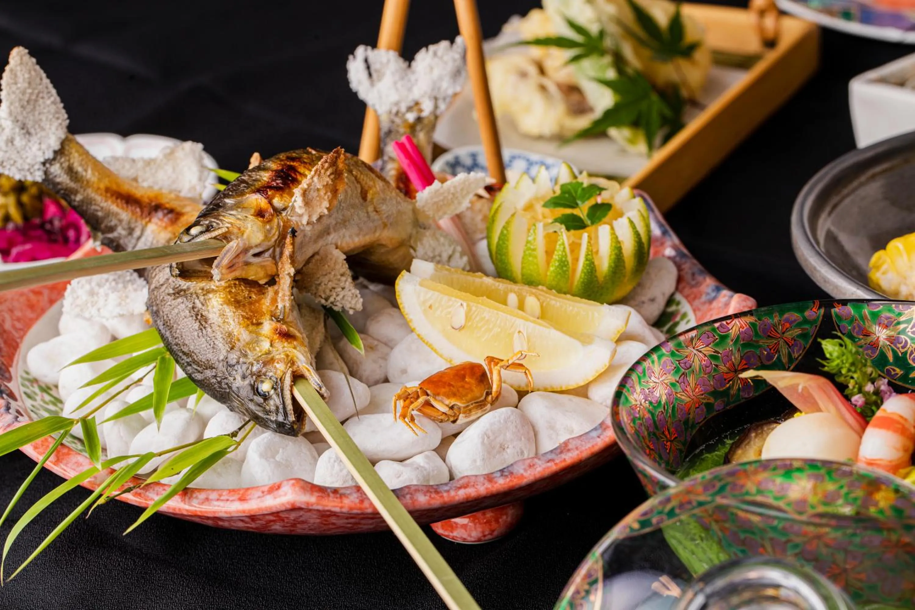 Dinner in Yufuin Kotobuki Hananosho