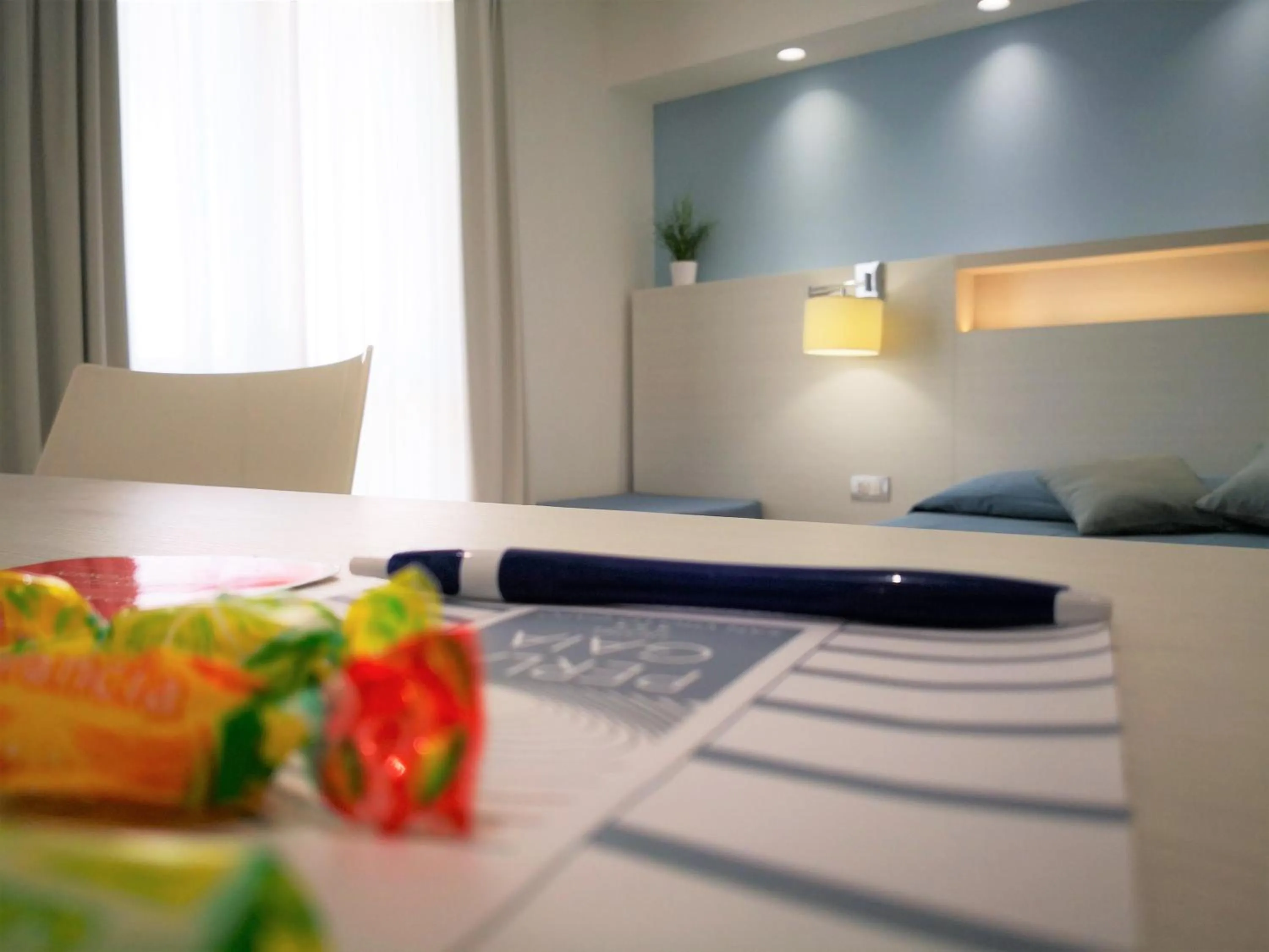 Decorative detail, Bed in Hotel Perla Gaia