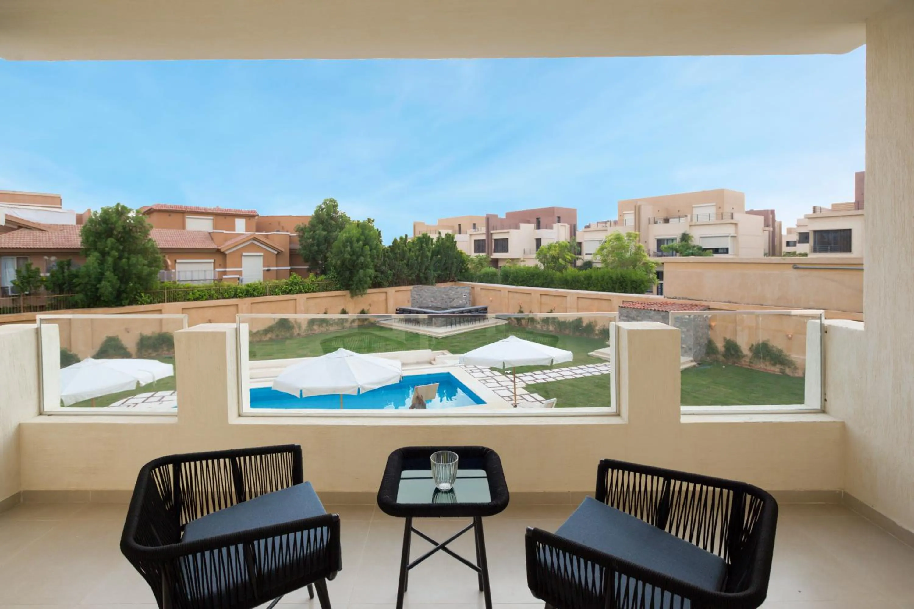 Pool view in Seven Stays Zayed