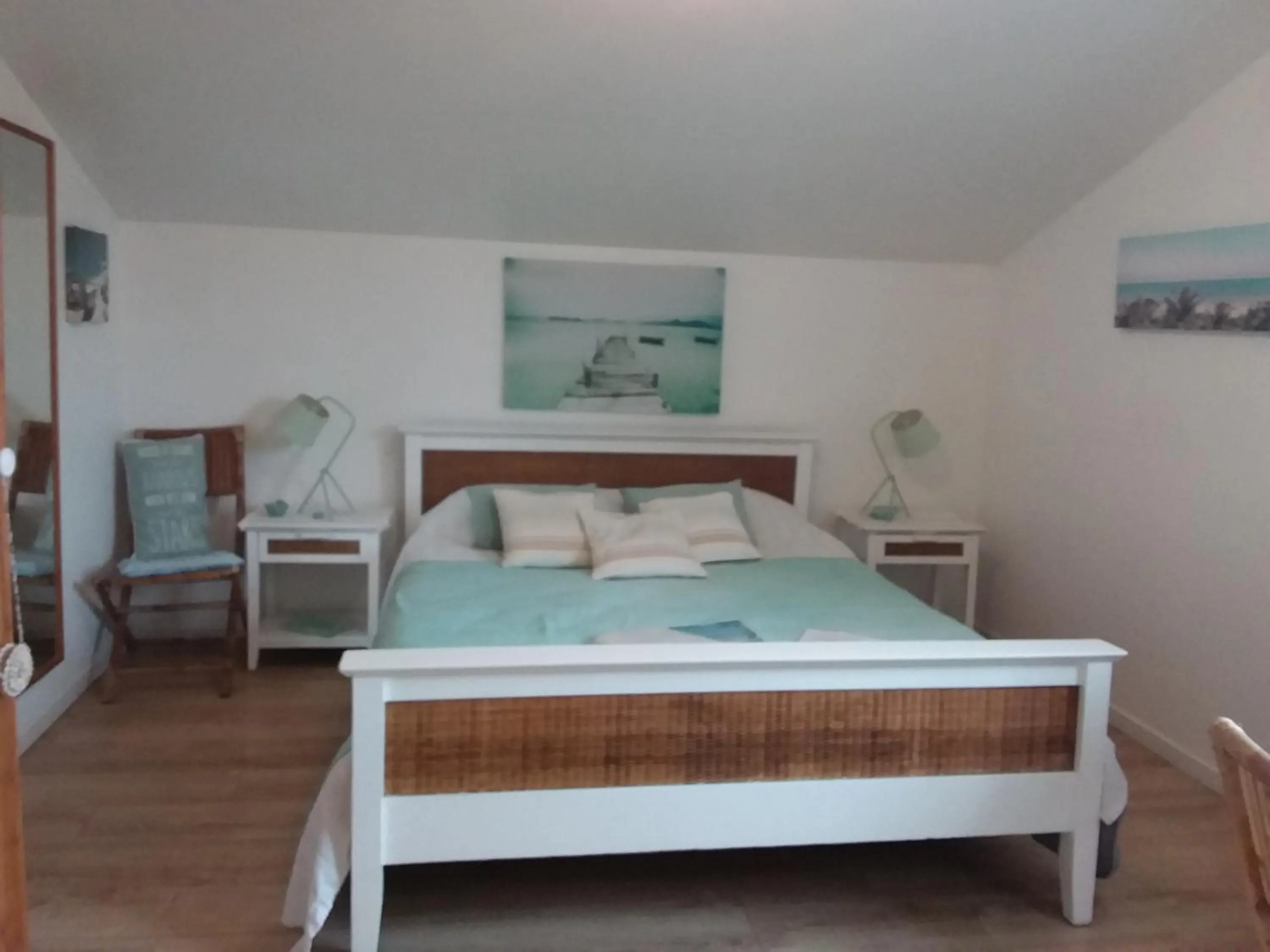 Bed in Villa Saint Barth