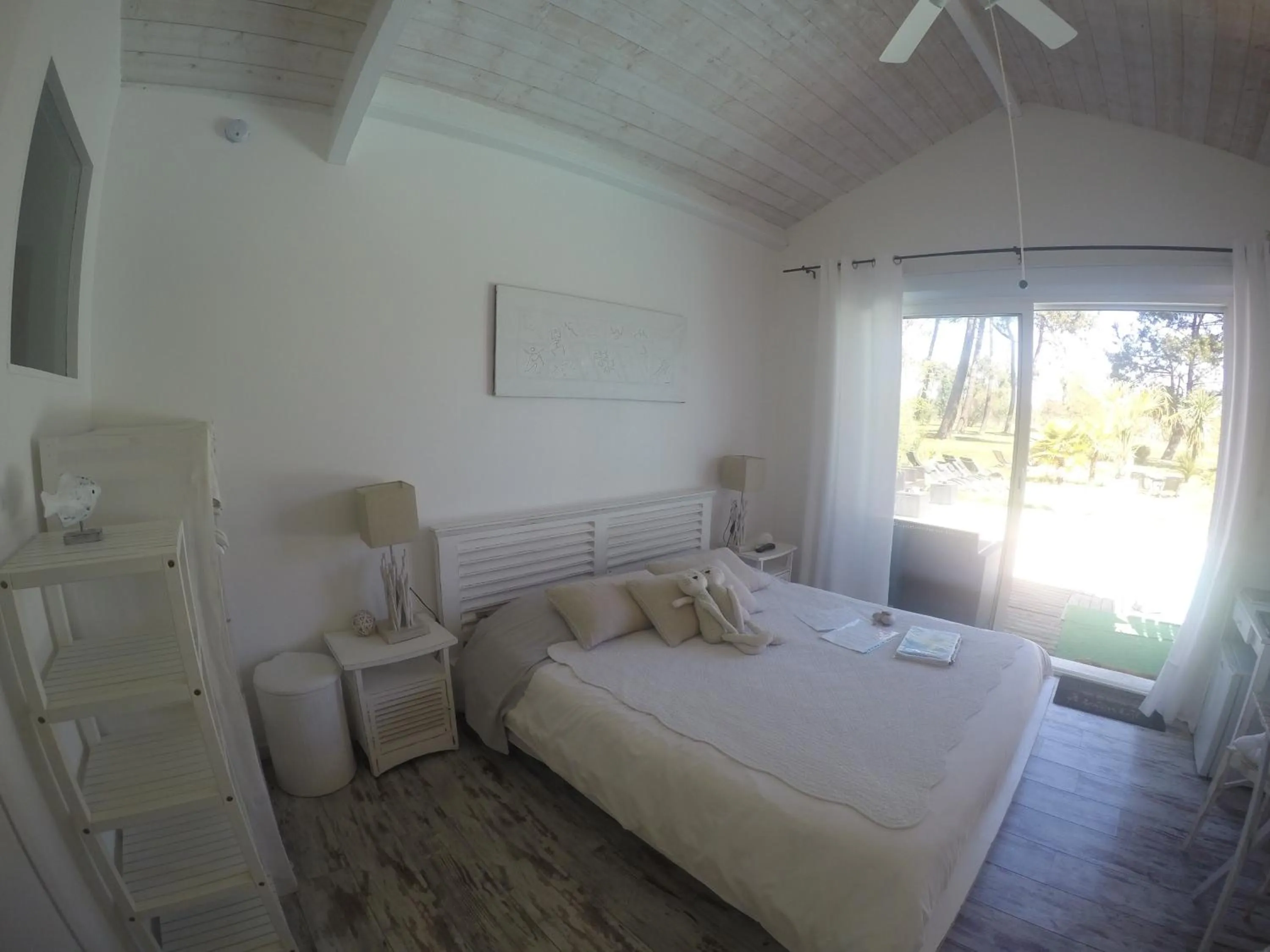 Bed in Villa Saint Barth