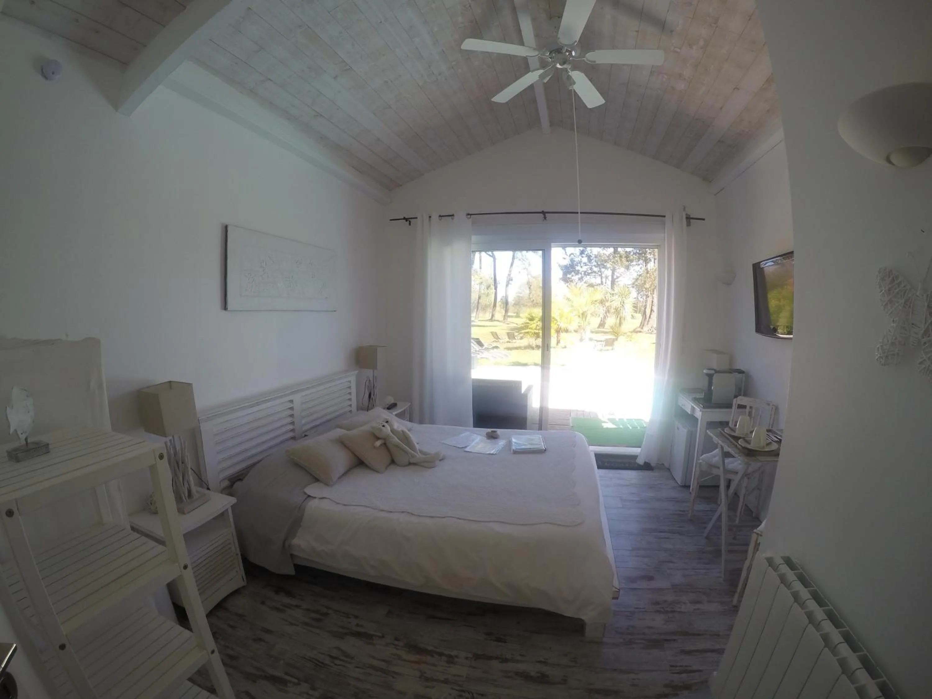 Bed in Villa Saint Barth