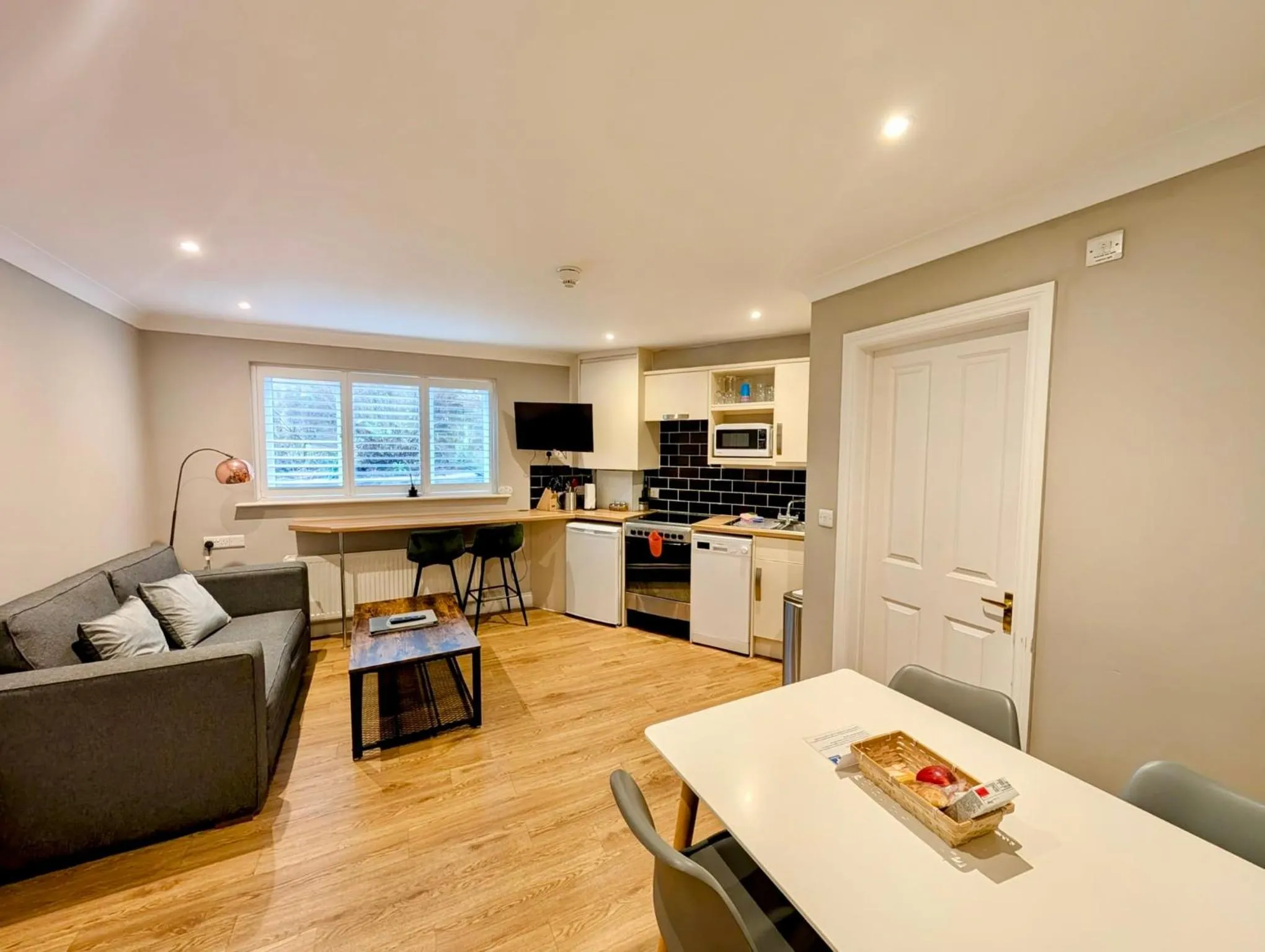 Living room in Peartree Serviced Apartments