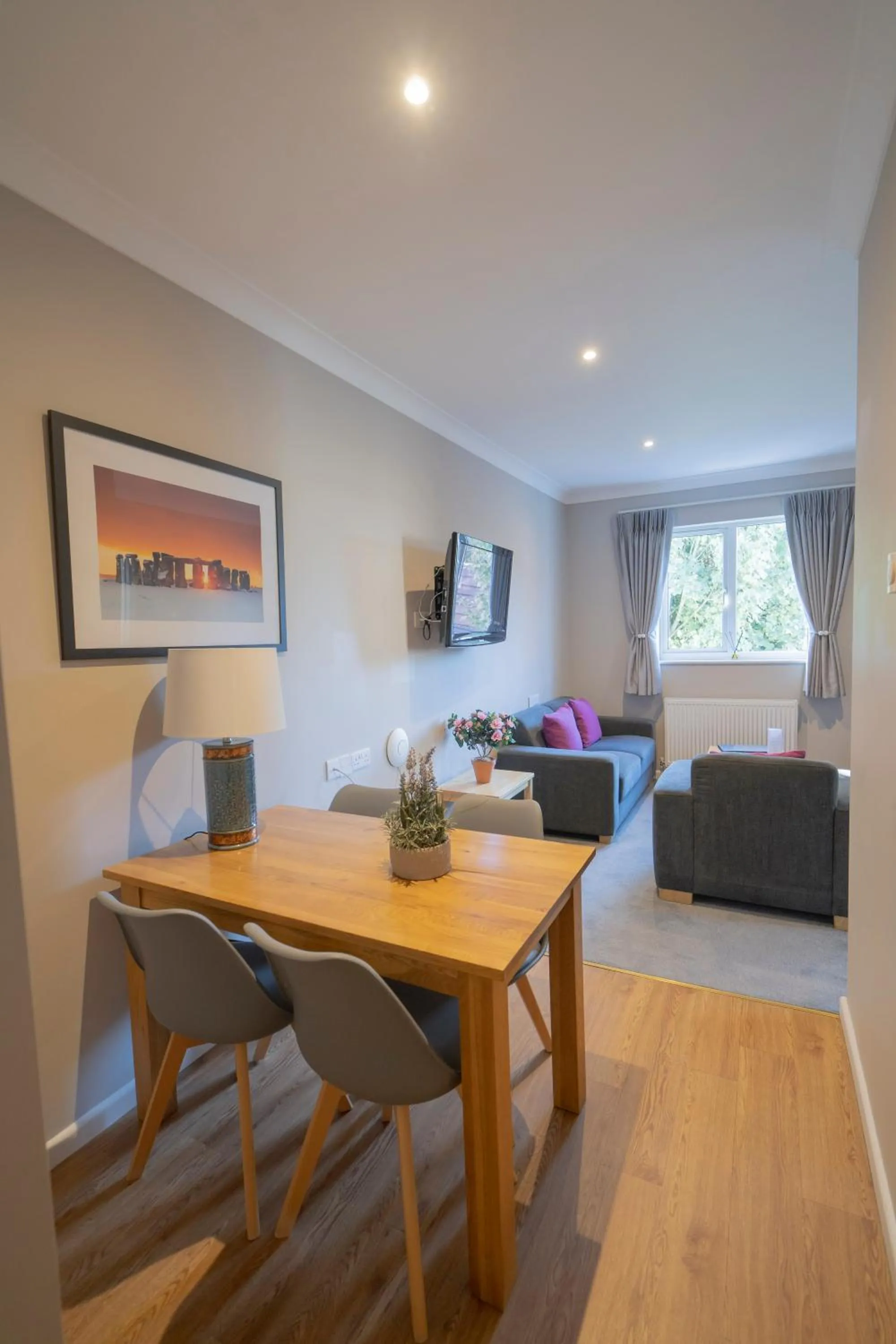 Living room in Peartree Serviced Apartments