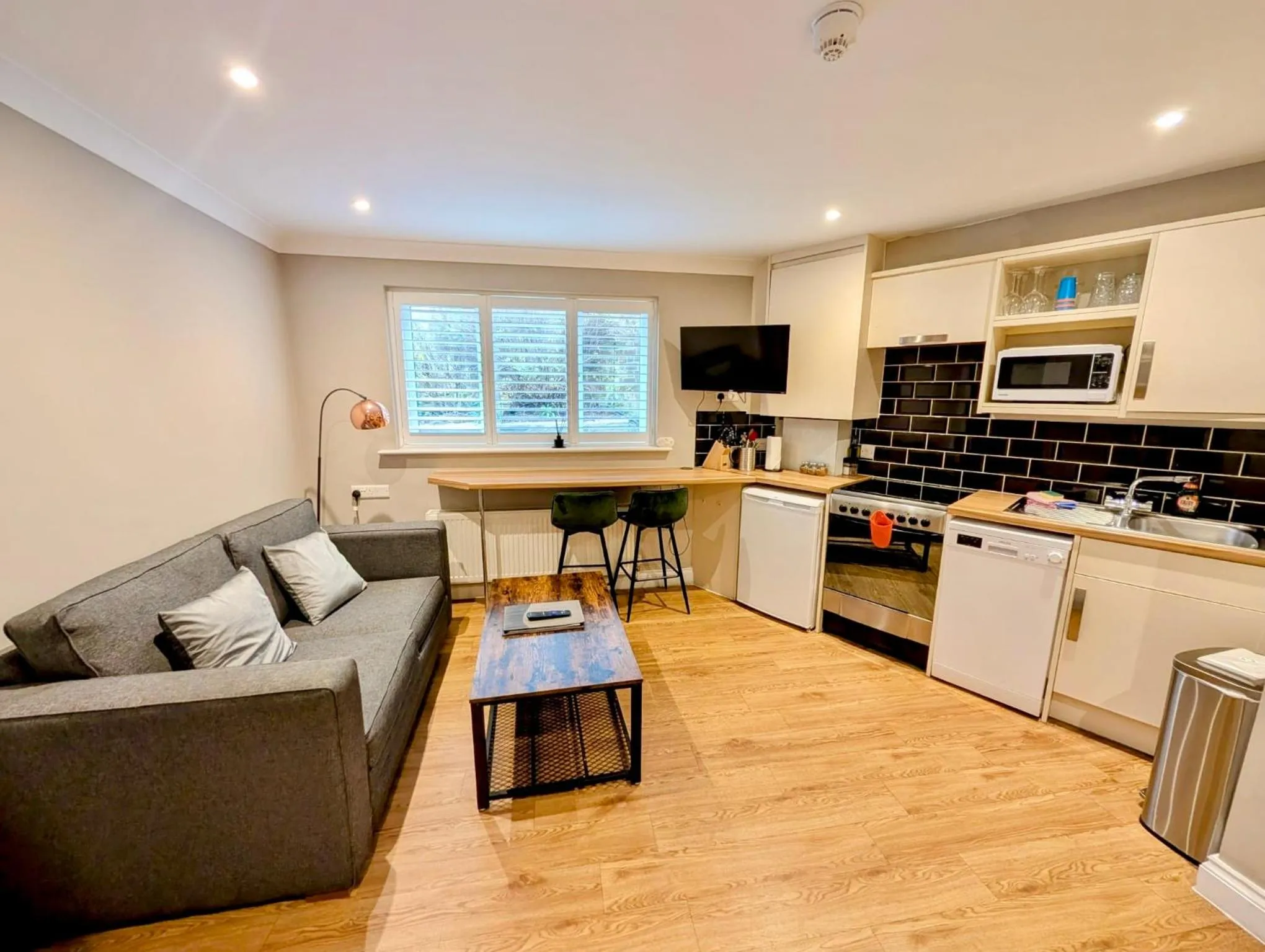 Living room in Peartree Serviced Apartments