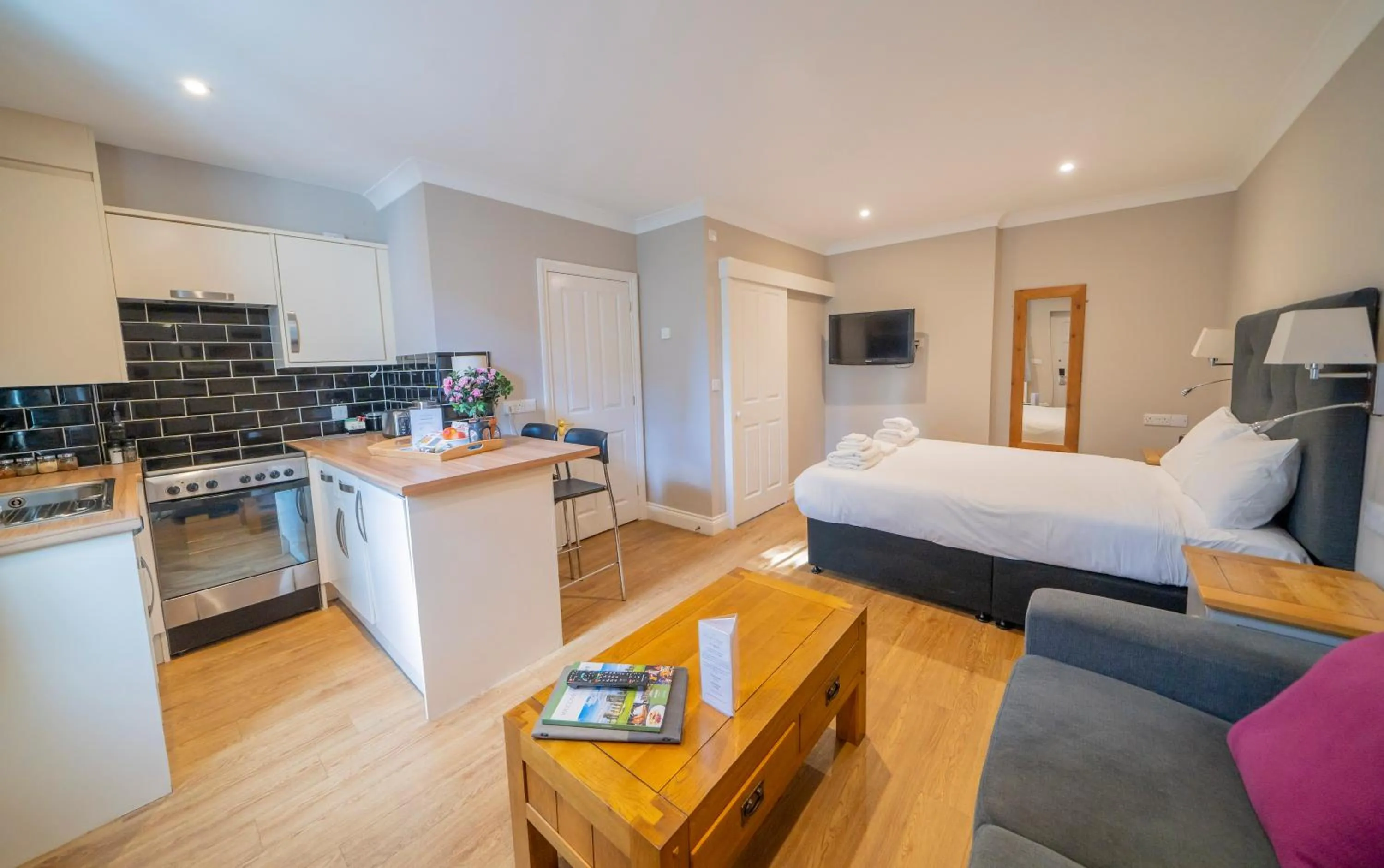 Bedroom in Peartree Serviced Apartments