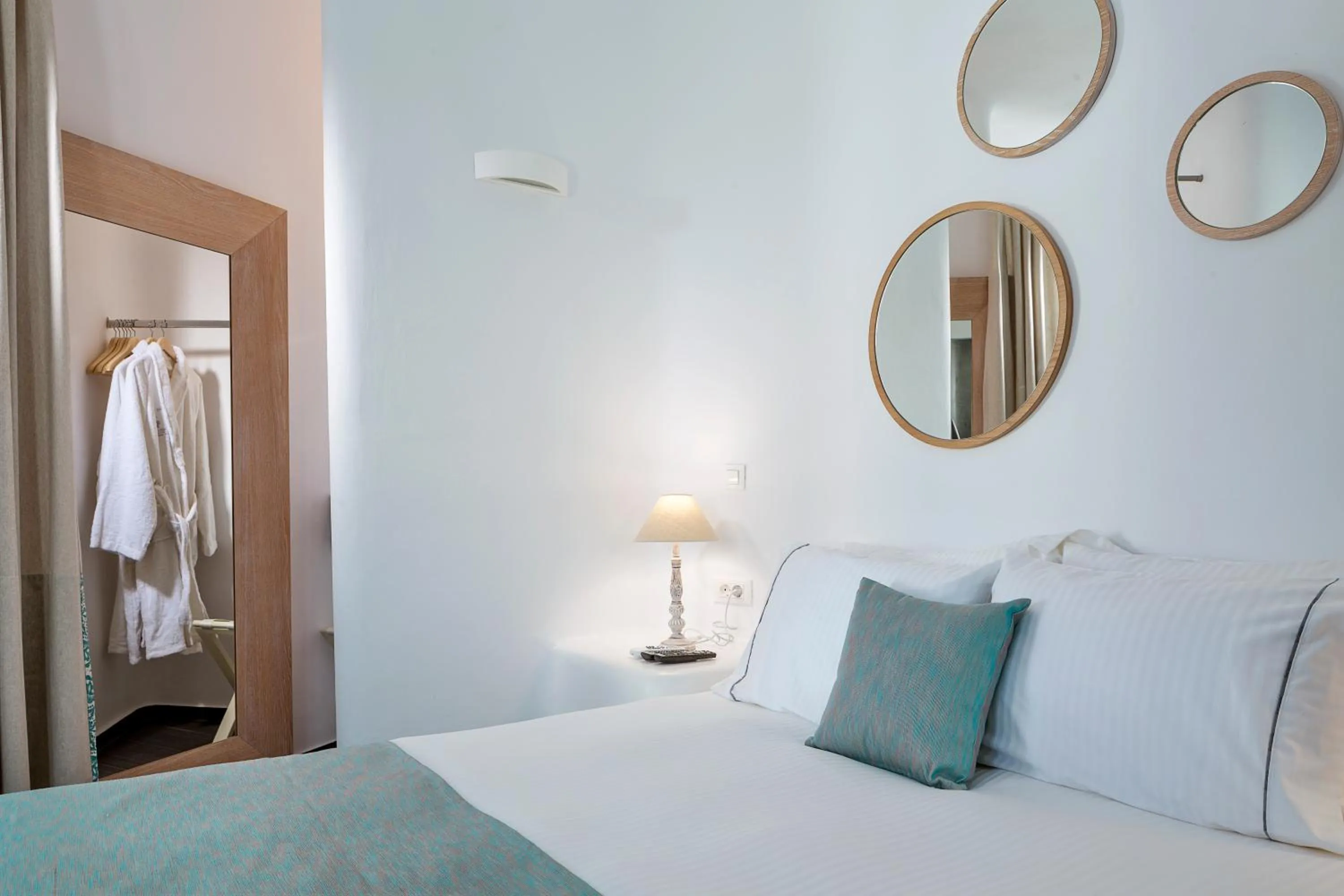 Bedroom, Bed in Colours of Mykonos Luxury Residences & Suites
