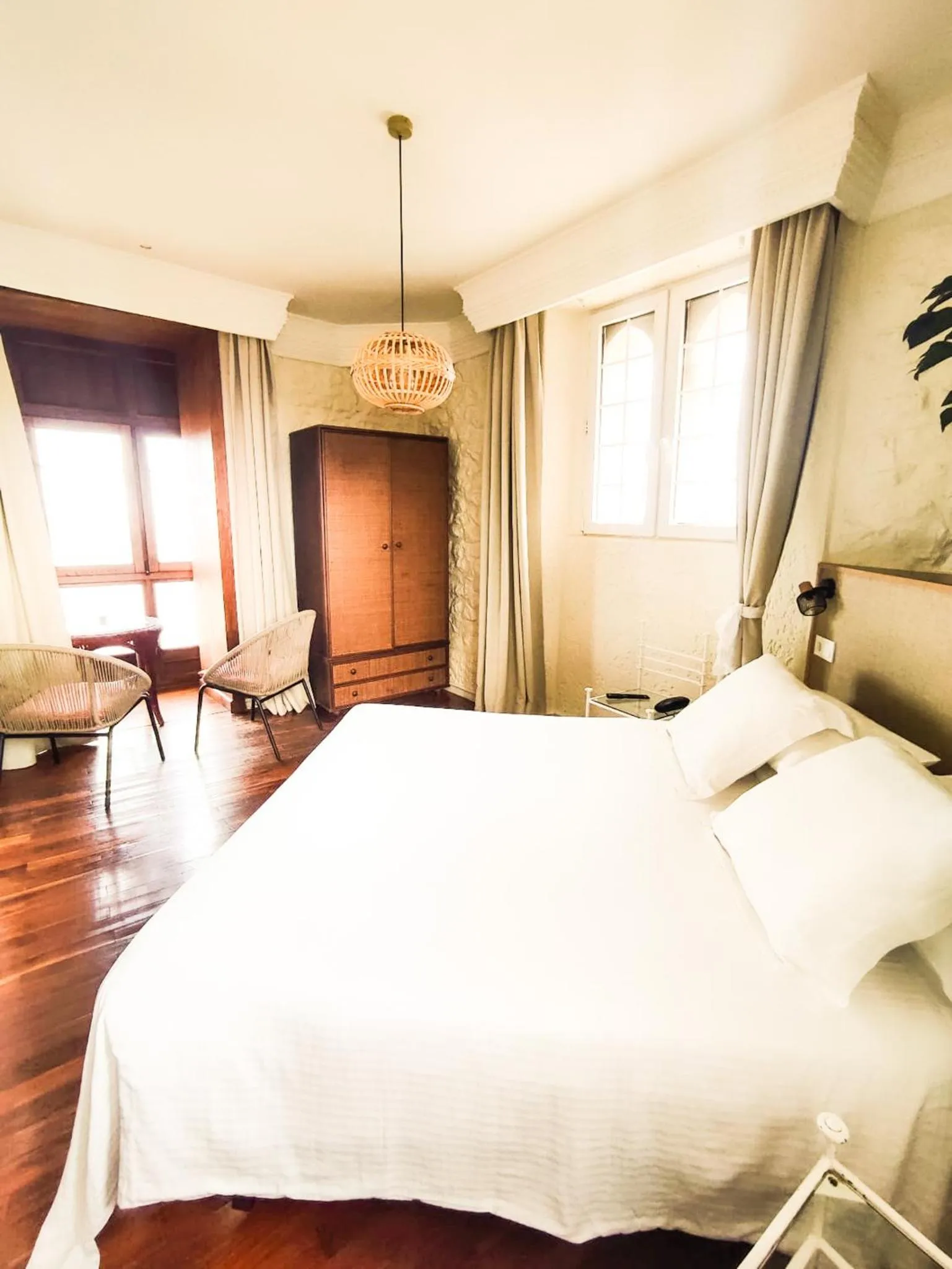 Bed in Hotel El Castillo de Los Locos