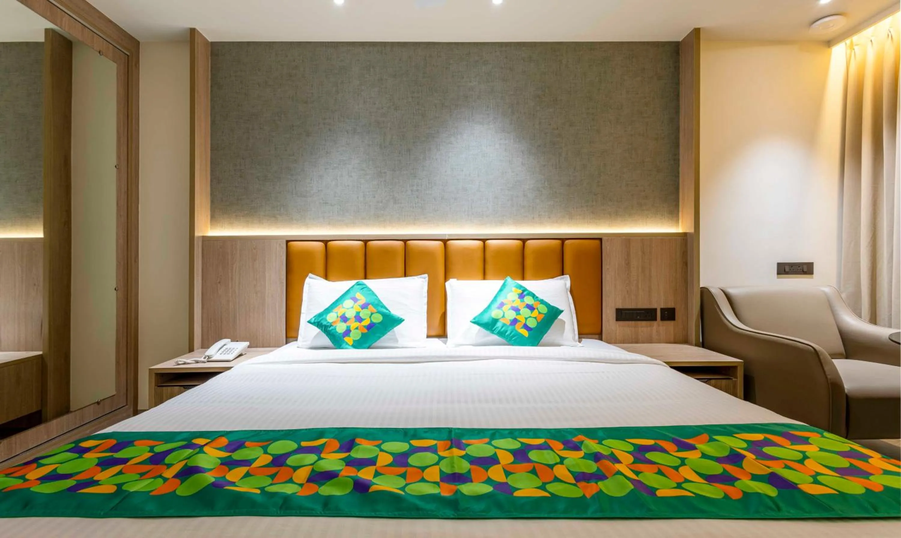 Bedroom, Bed in Treebo Premium Lalitha, RK Beach