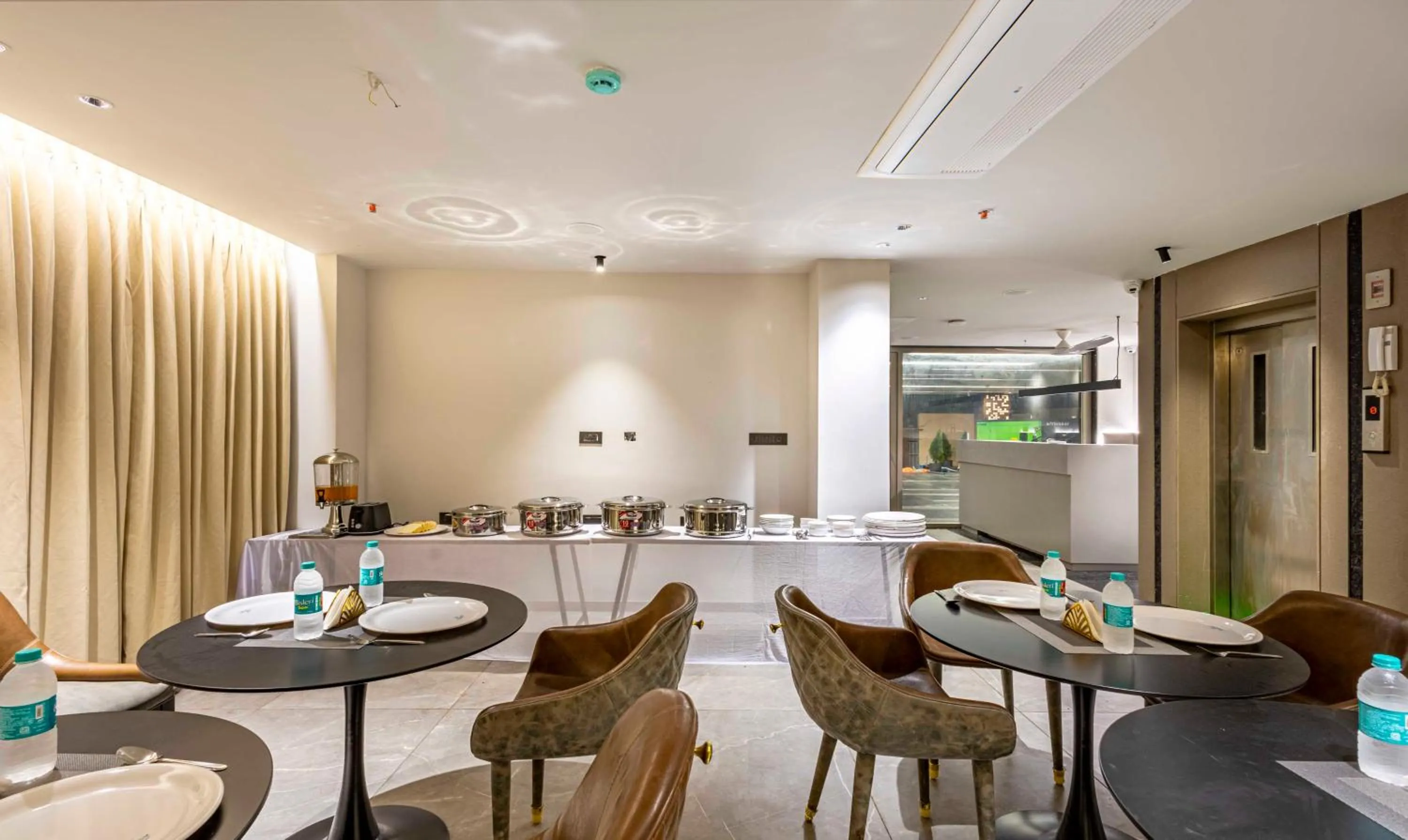 Dining area in Treebo Premium Lalitha, RK Beach