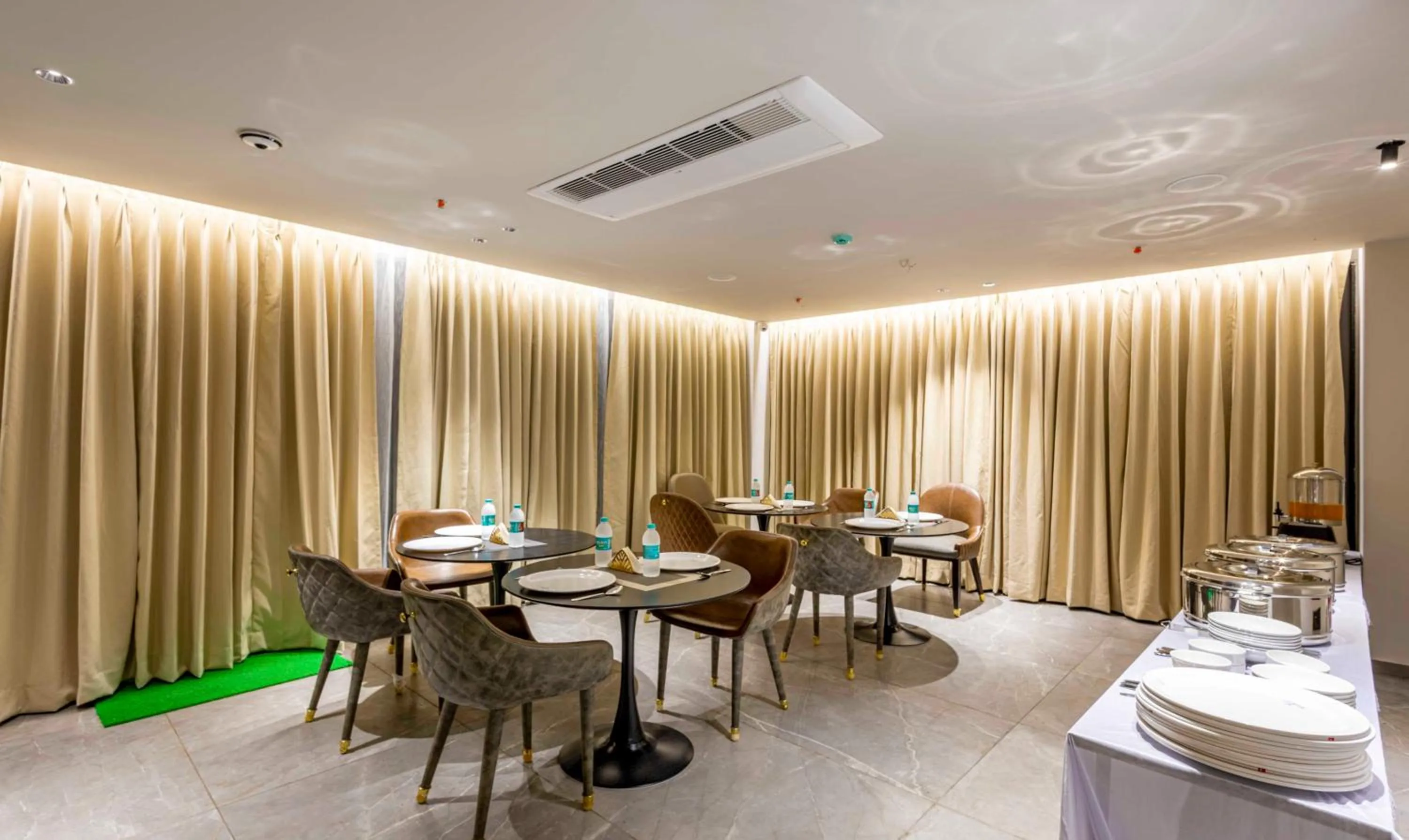 Dining area in Treebo Premium Lalitha, RK Beach