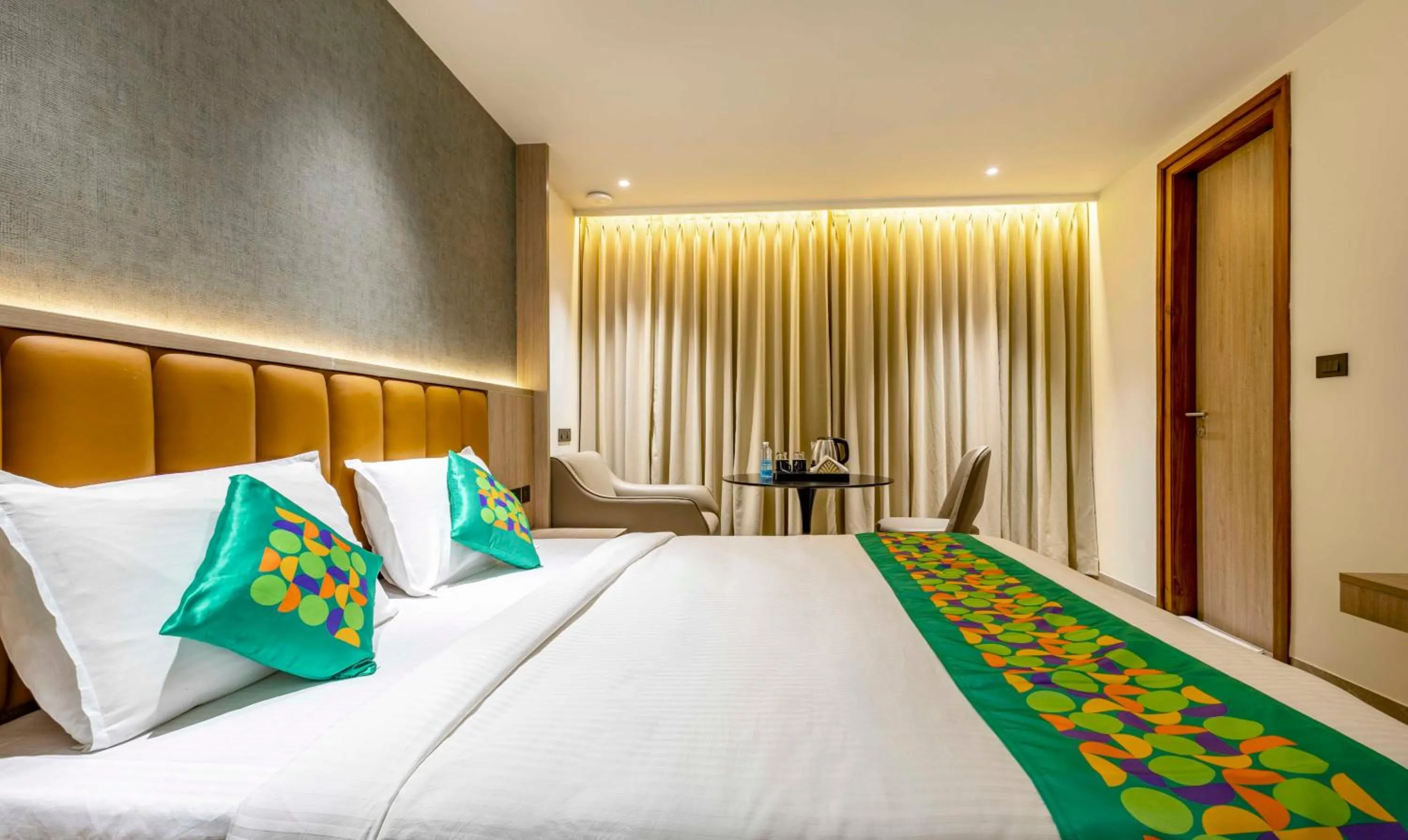 Bedroom, Bed in Treebo Premium Lalitha, RK Beach