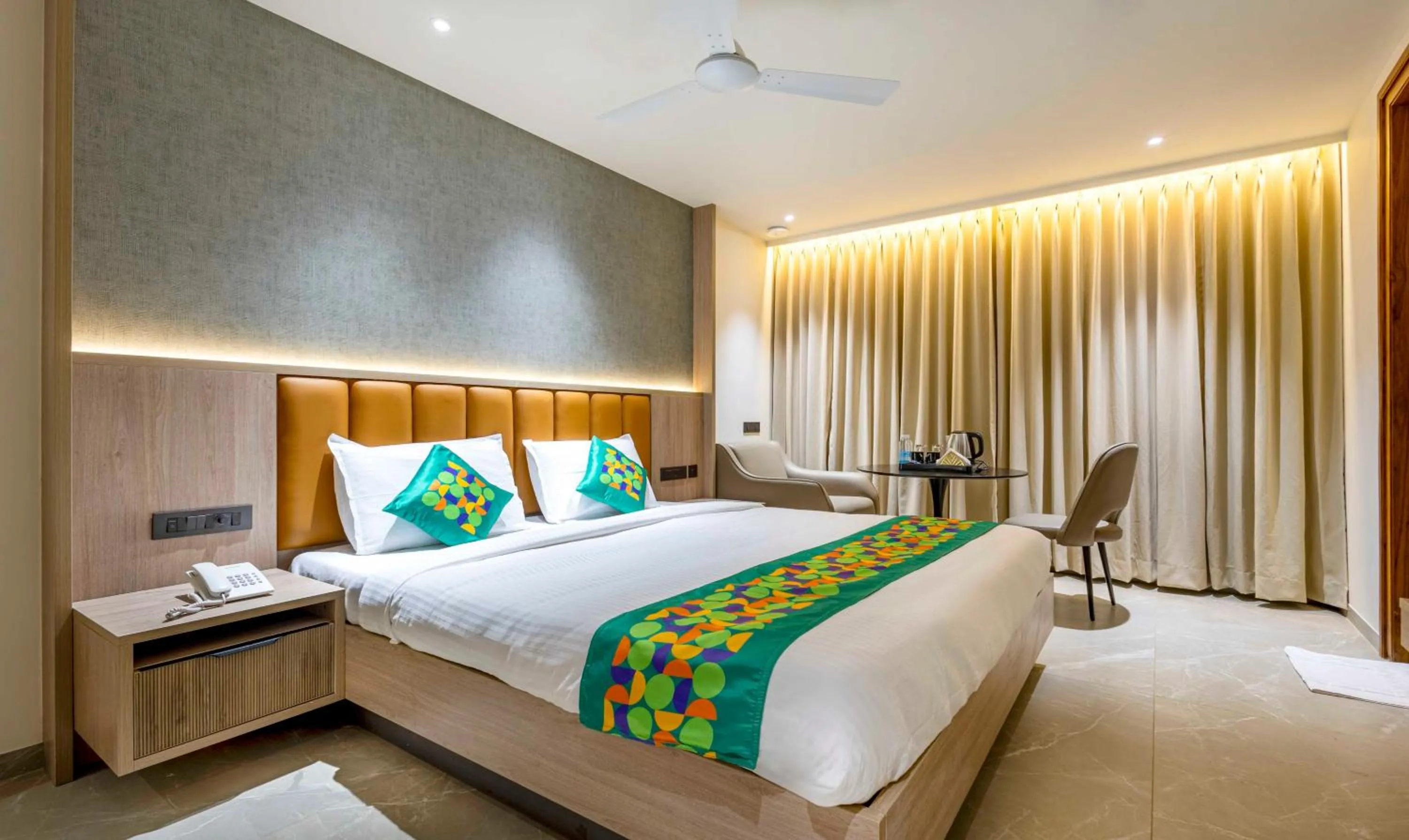 Bedroom, Bed in Treebo Premium Lalitha, RK Beach