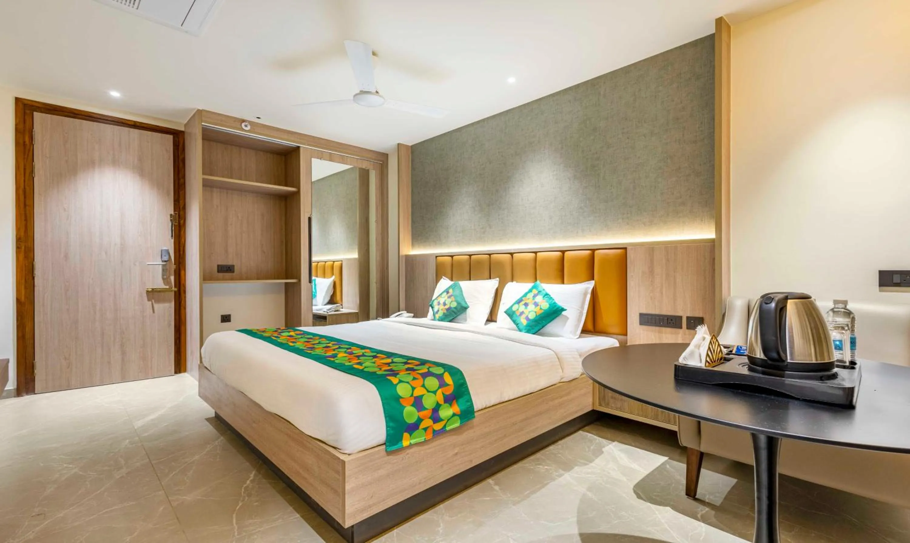 Bedroom, Bed in Treebo Premium Lalitha, RK Beach