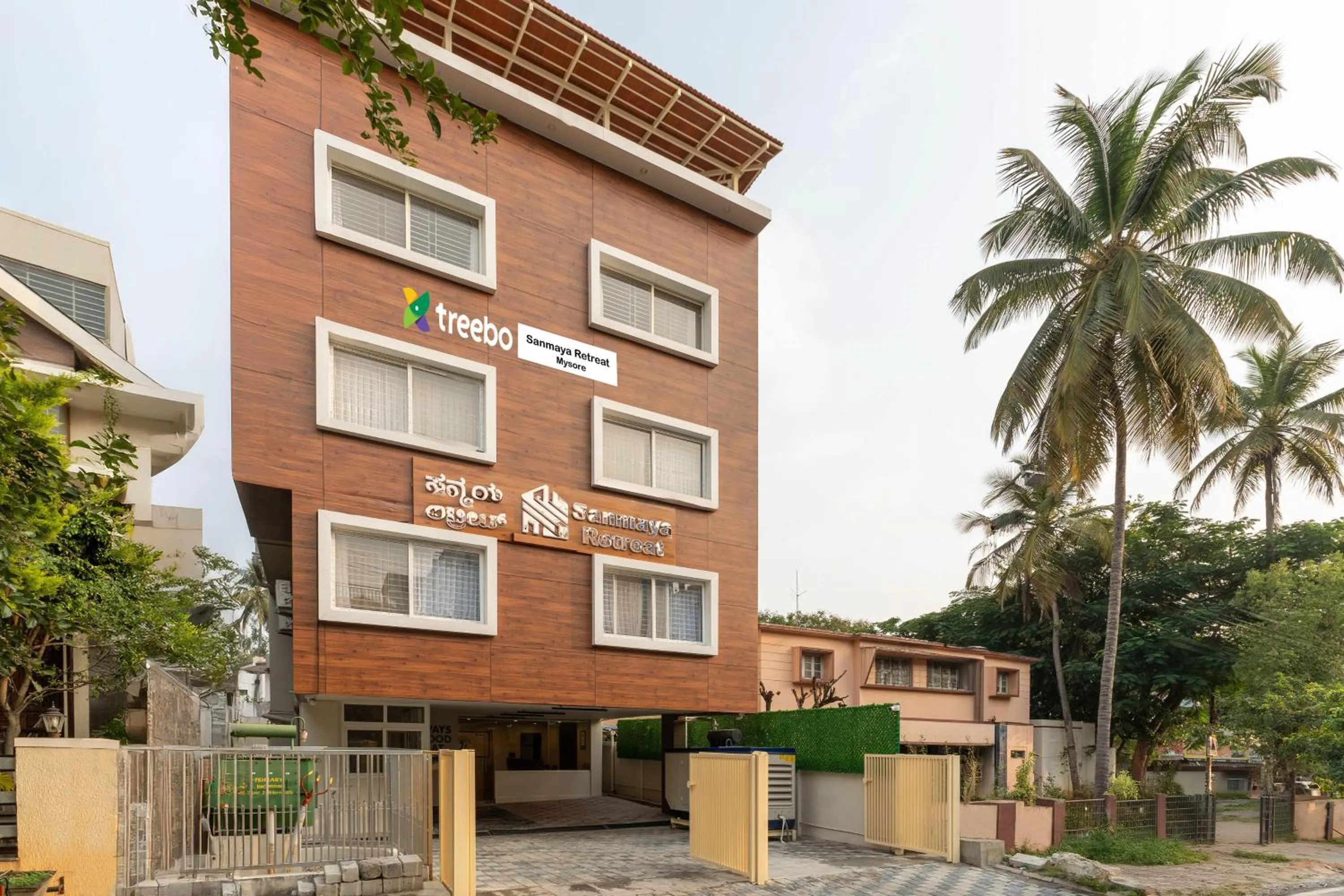 Property building in Treebo Sanmaya Retreat, 15 Mins From Mysore Palace