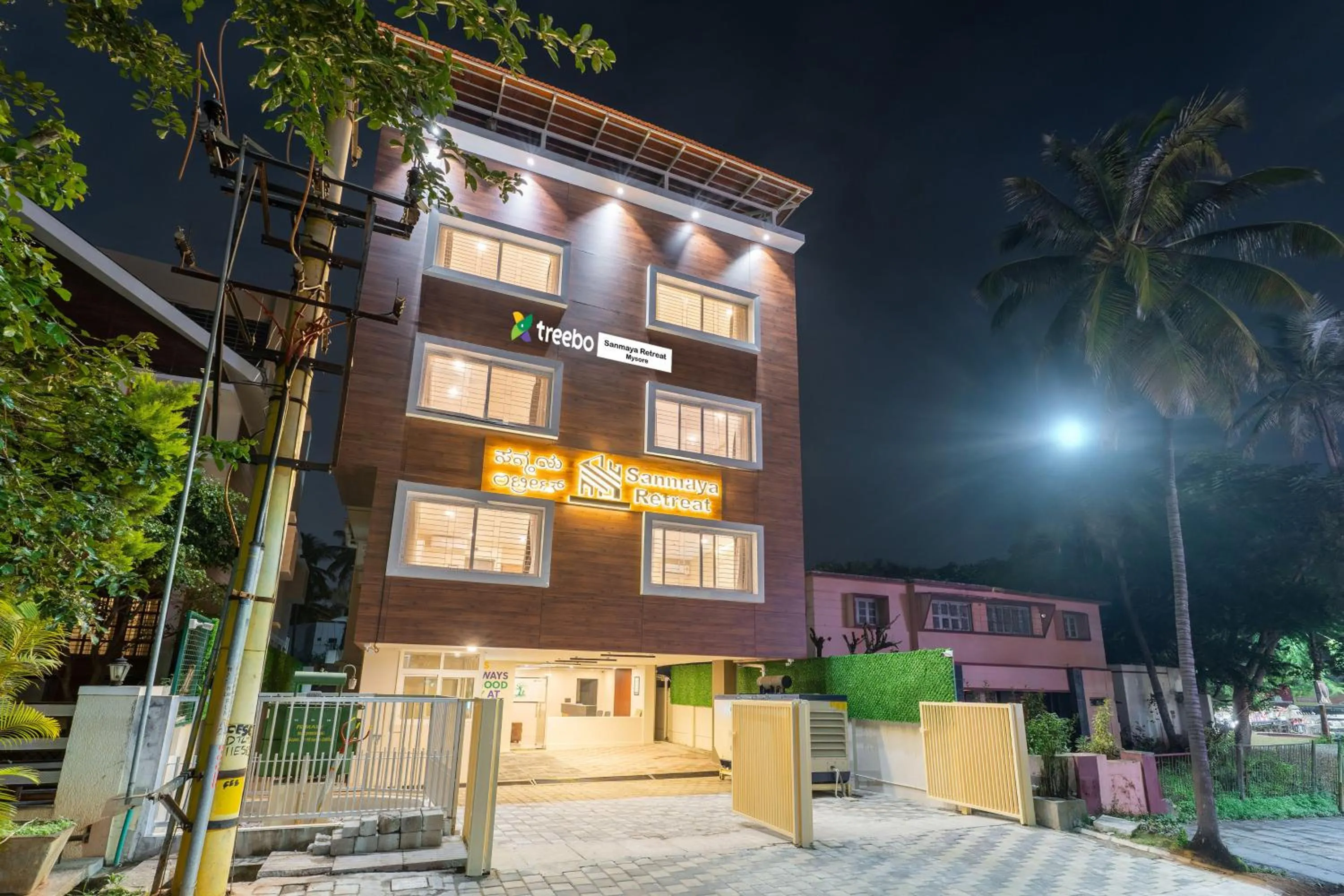 Property building in Treebo Sanmaya Retreat, 15 Mins From Mysore Palace