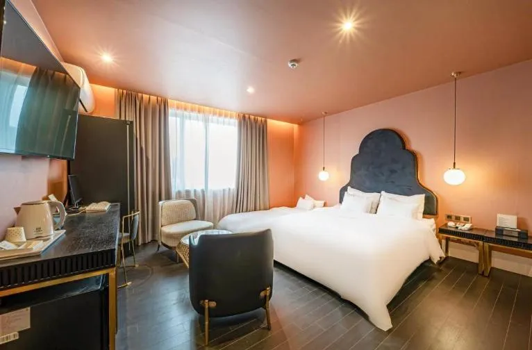 Bedroom, Bed in Busan H Avenue Jeonggwan Branch