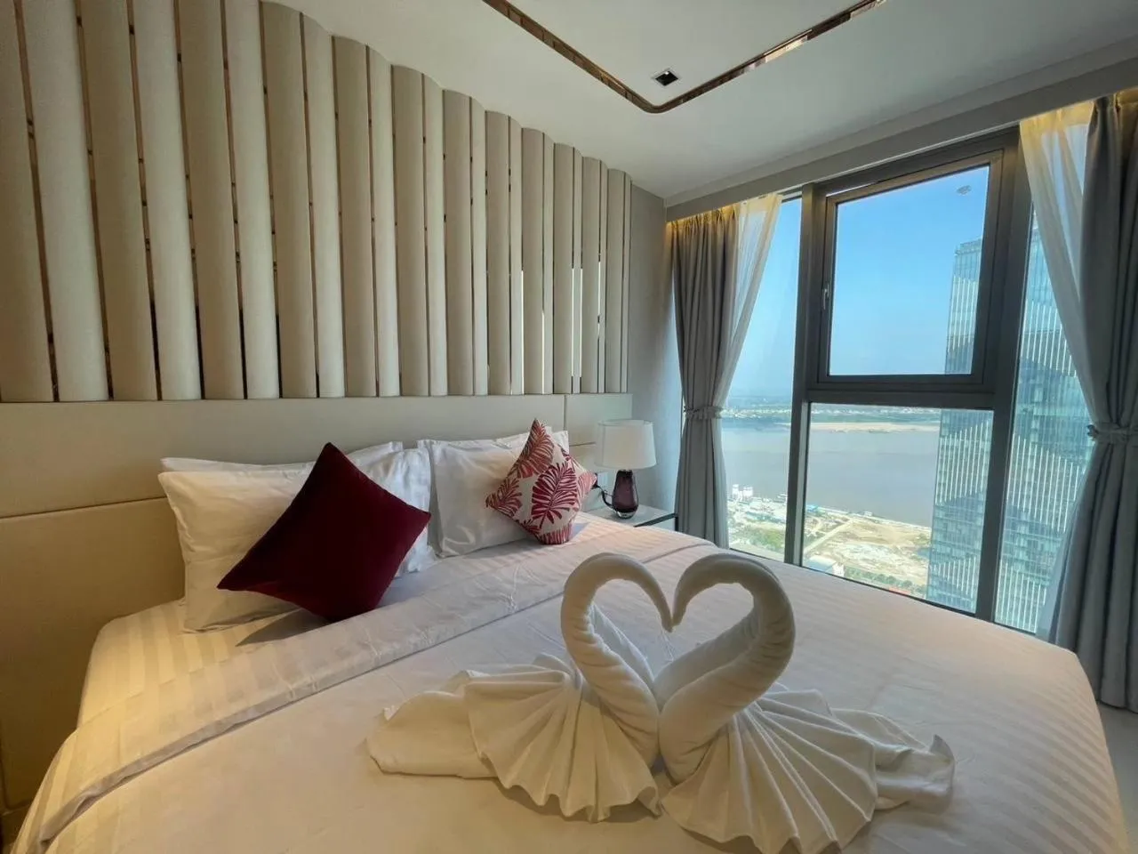 Bed in P Residence Phnom Penh