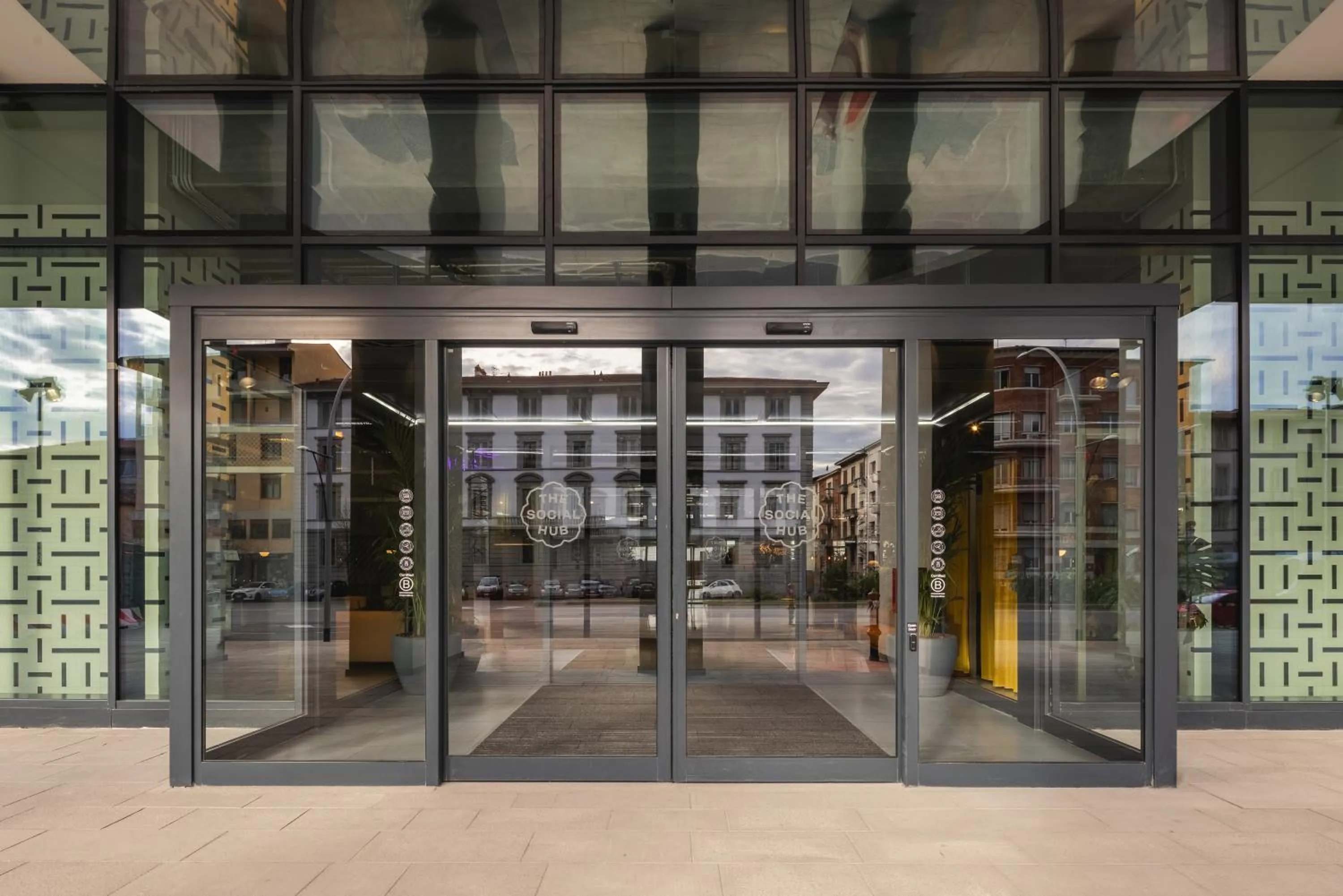 Facade/entrance in The Social Hub Florence Belfiore