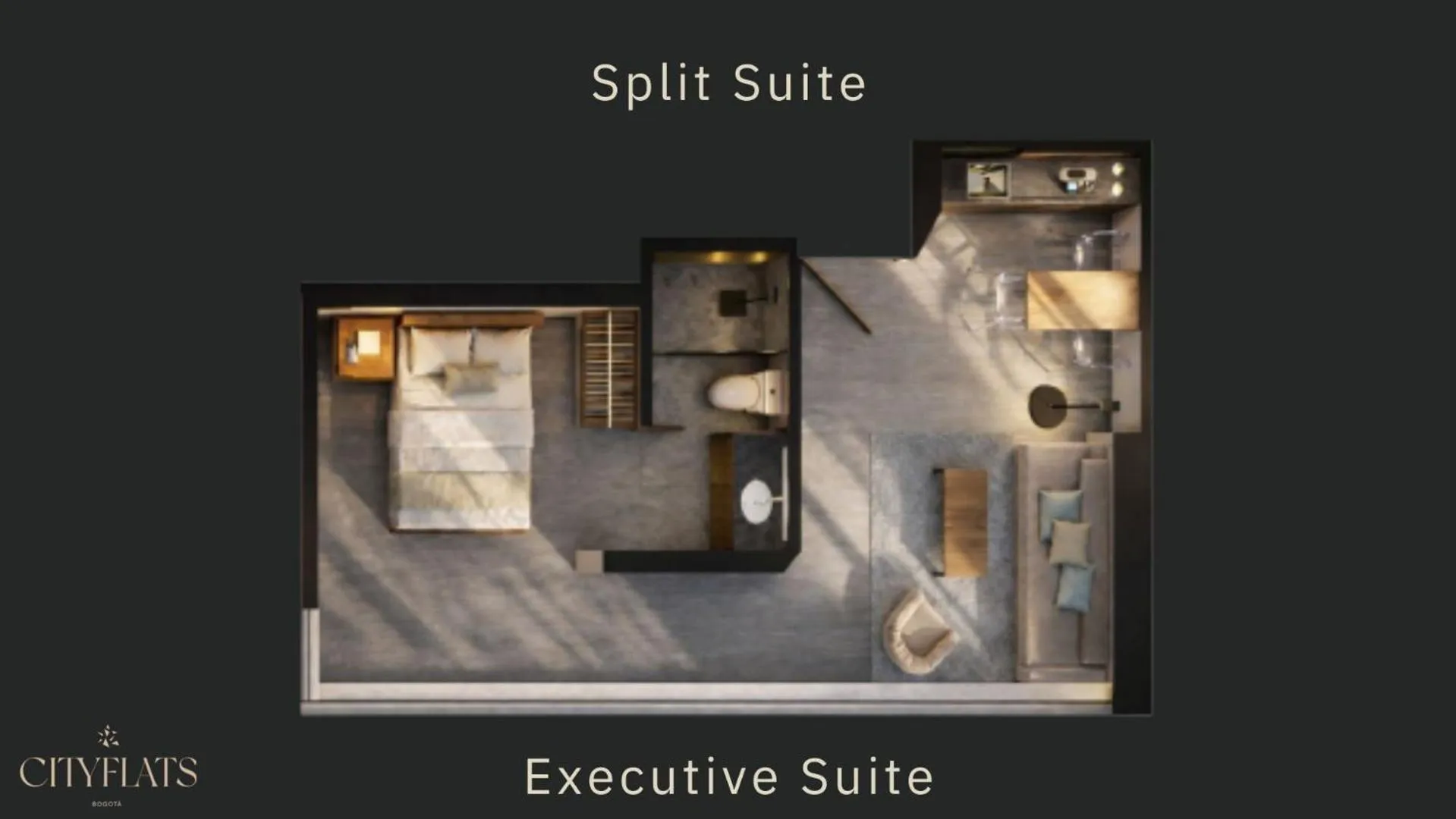 Floor plan in Hotel CityFlats