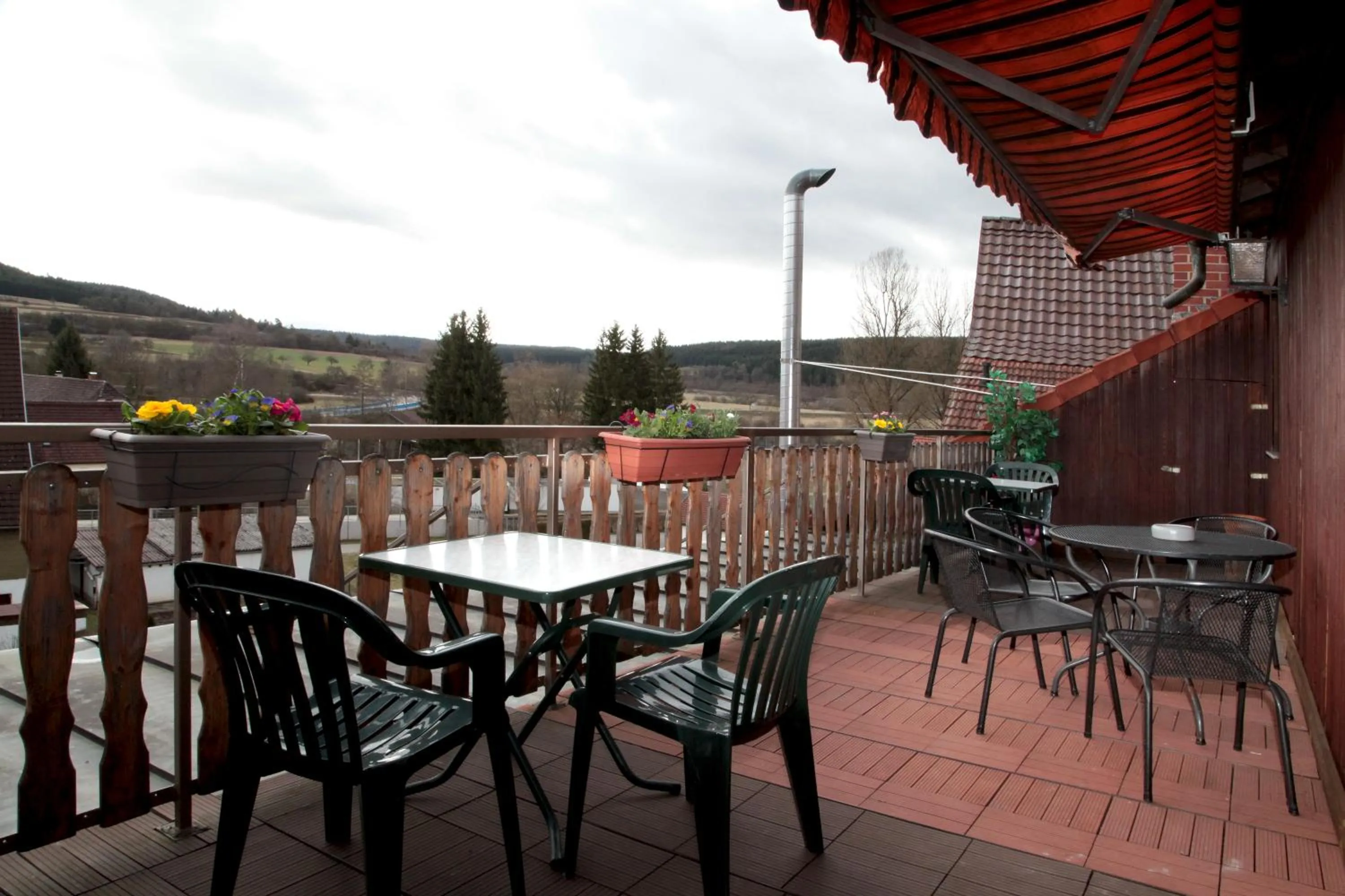 Balcony/Terrace in Pension La Cascina