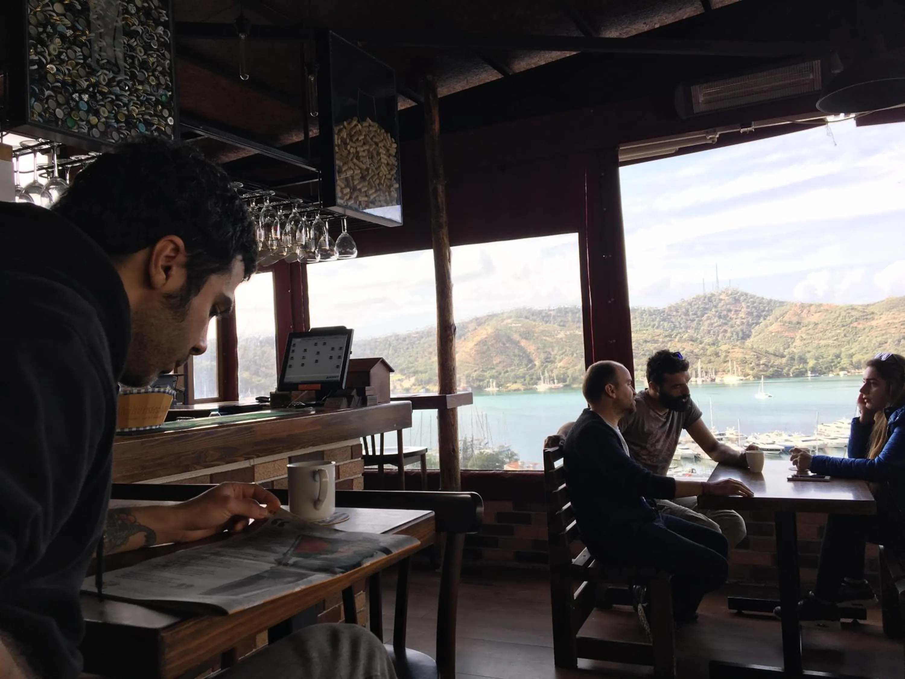 Balcony/Terrace in El Camino Hostel & Pub
