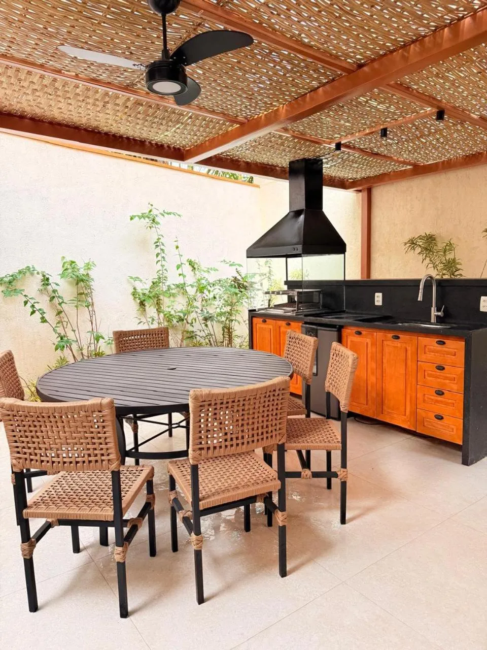 BBQ facilities in Pousada Pantai Maresias