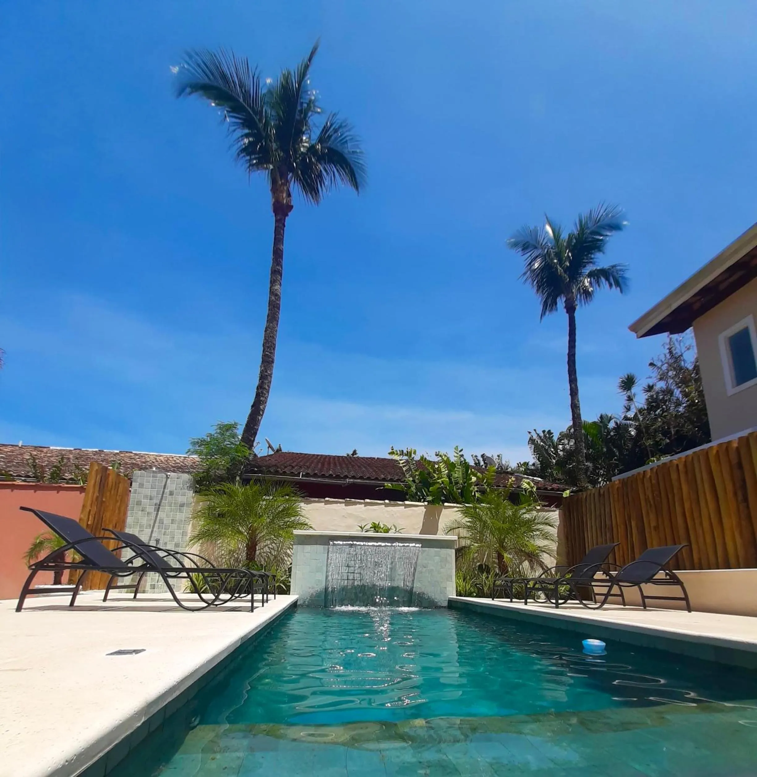 Pool view in Pousada Pantai Maresias