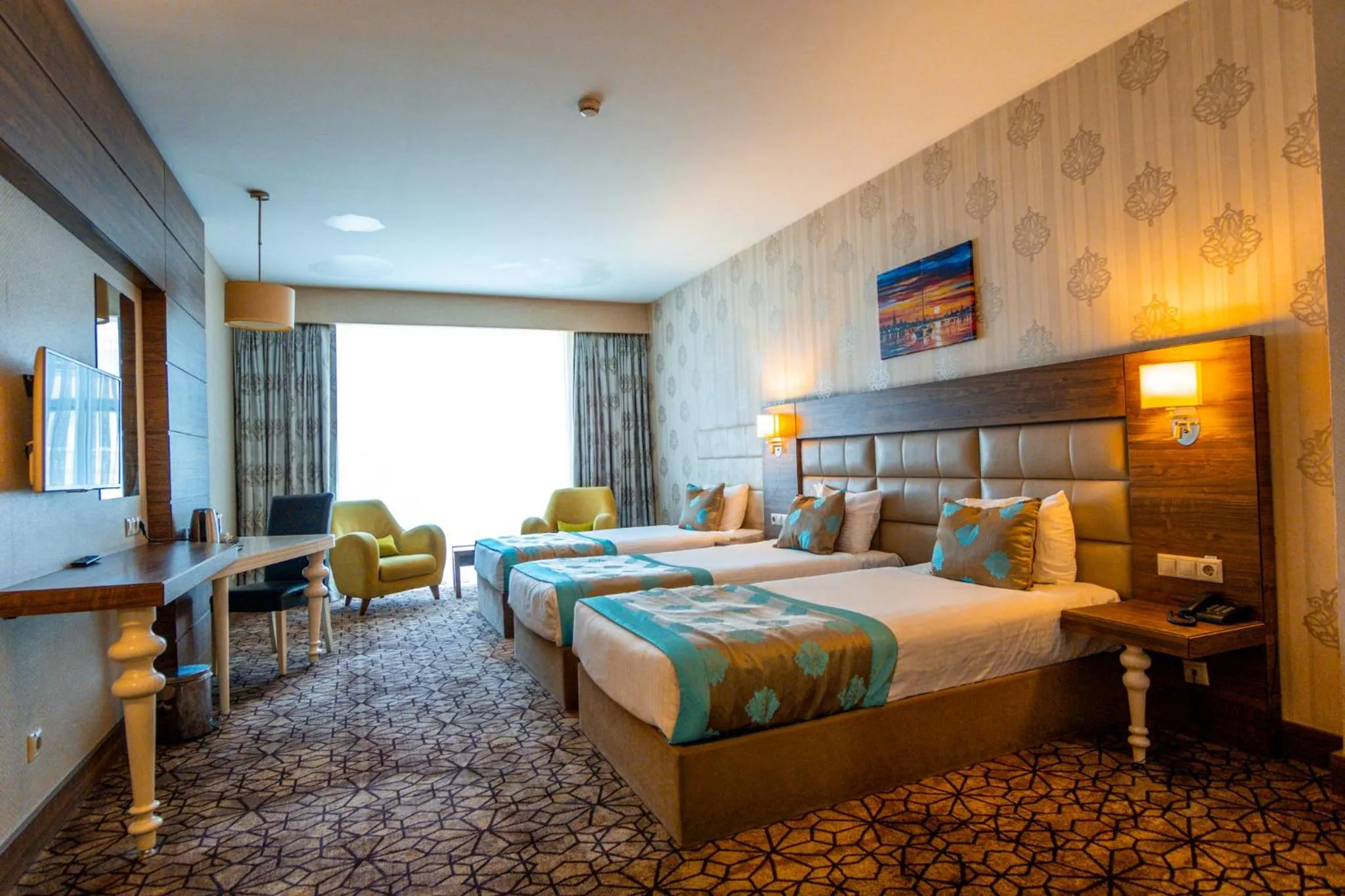 Bedroom, Bed in Royal Hotel Inegol