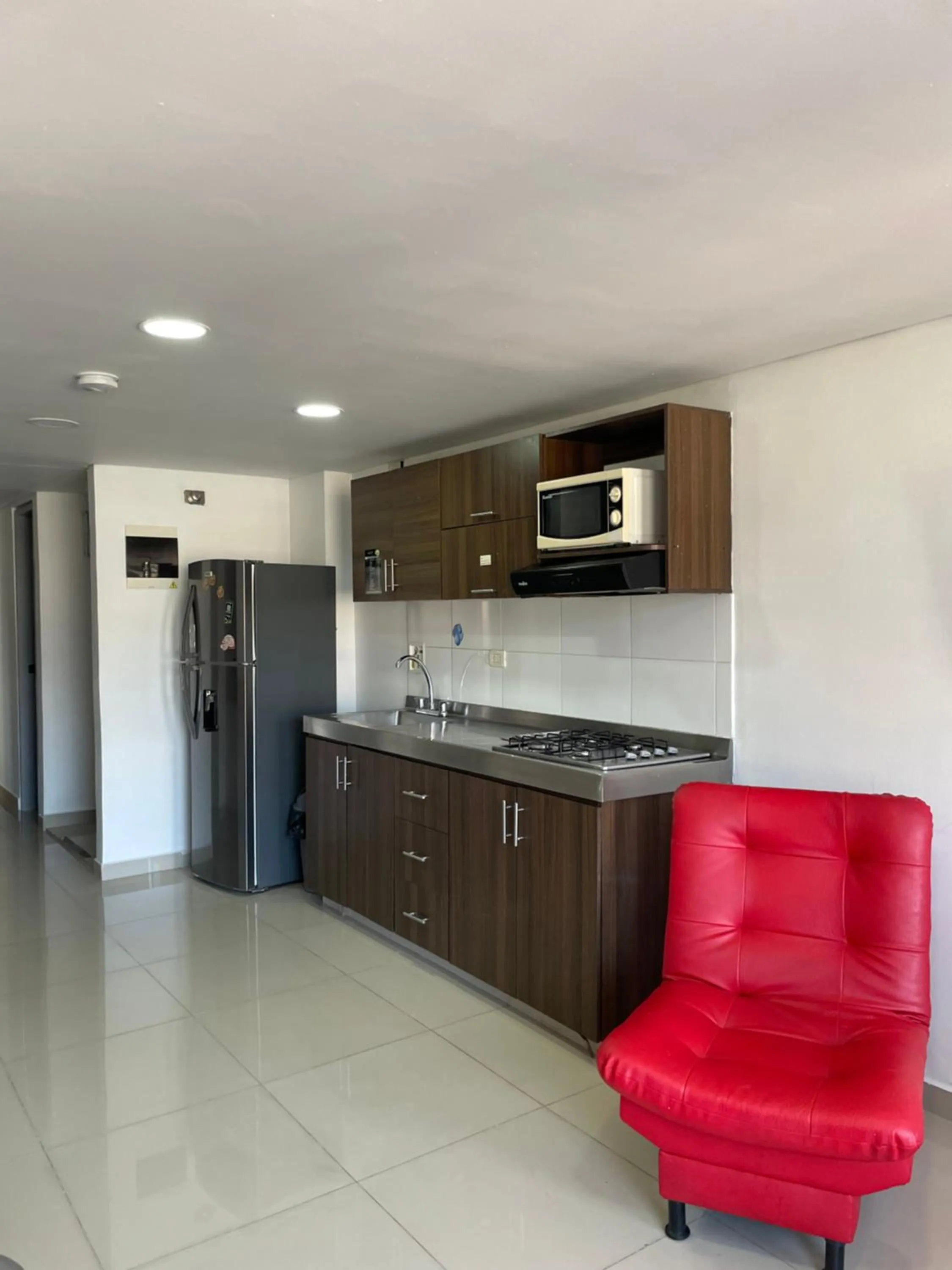 Kitchen or kitchenette in Ivanna Jumar ApartaHotel - Laureles Estadio