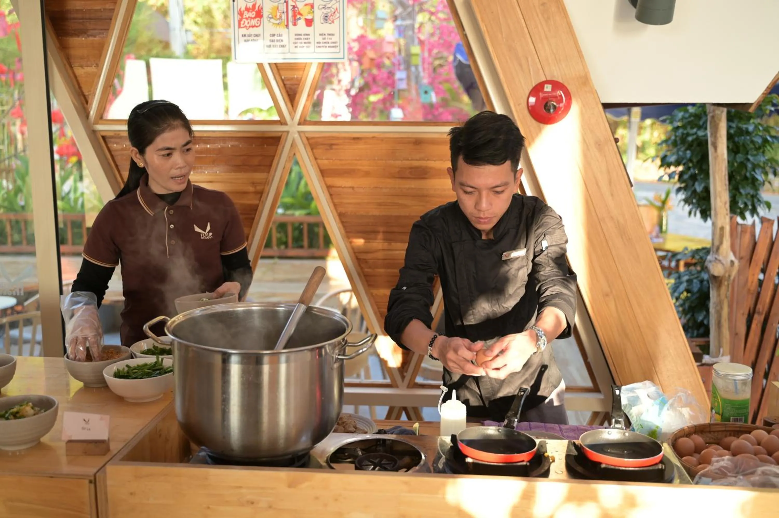 Food in Fly Up Resort