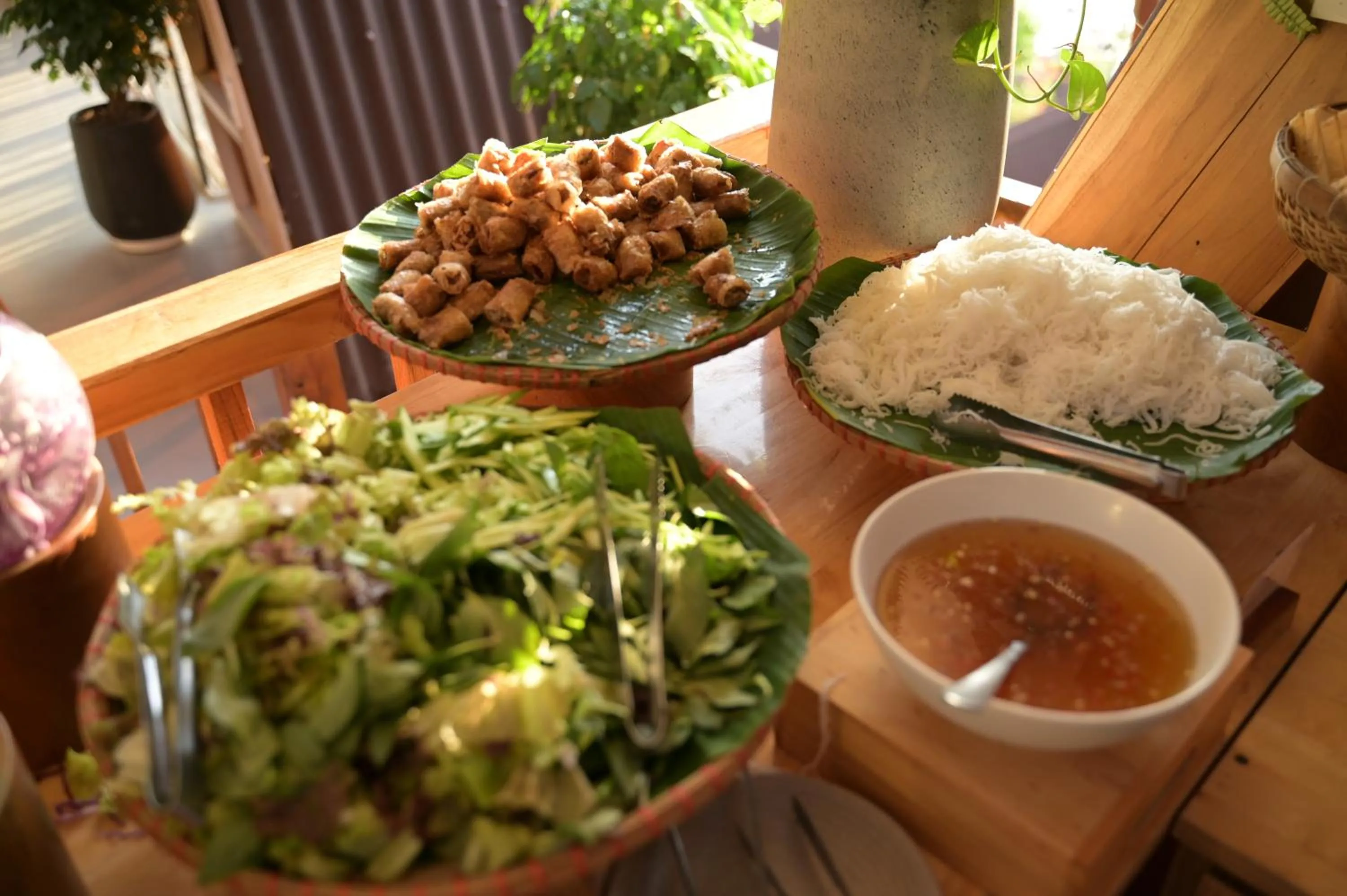 Buffet breakfast in Fly Up Resort