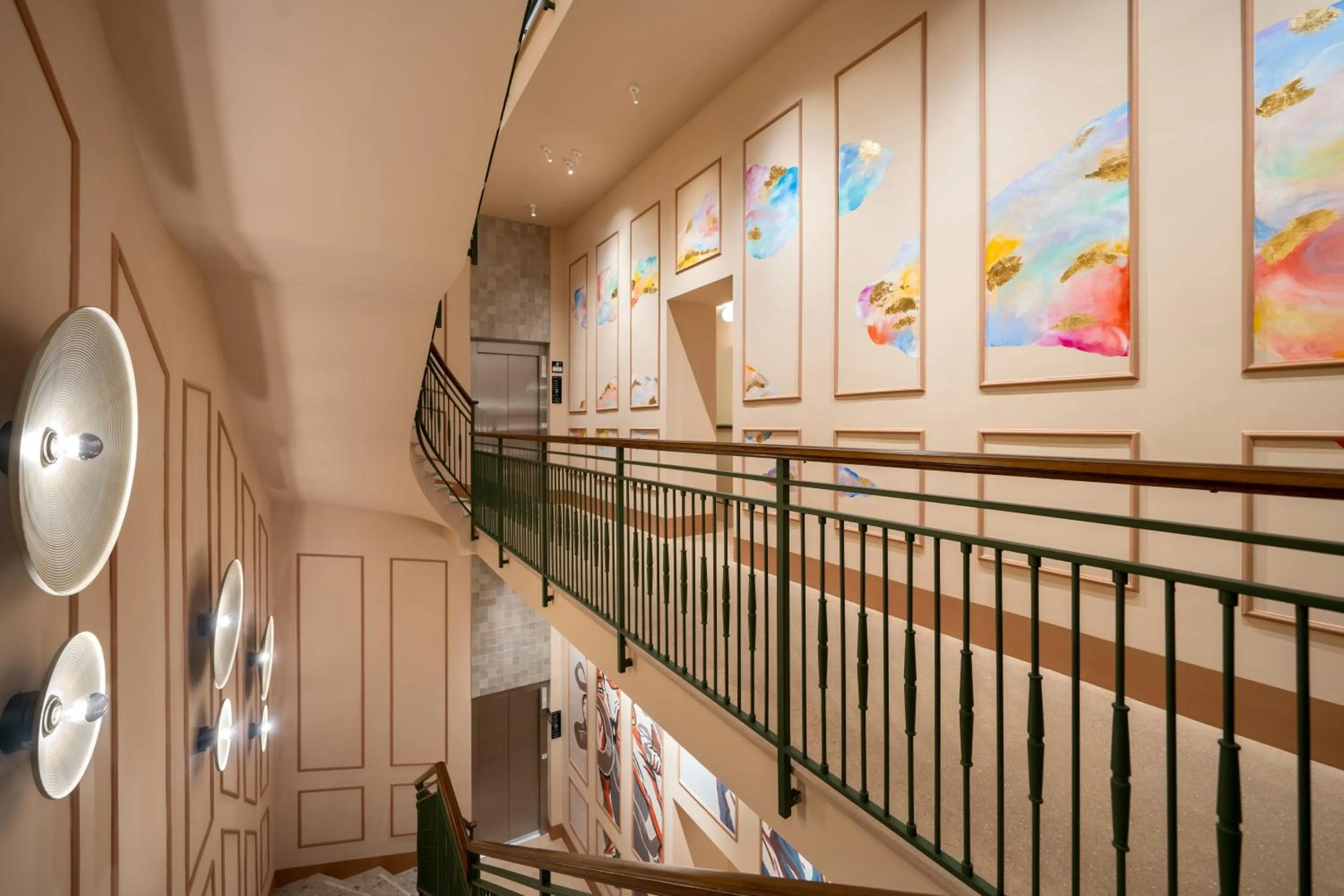 Decorative detail in Cloud 7 Roma Hotel