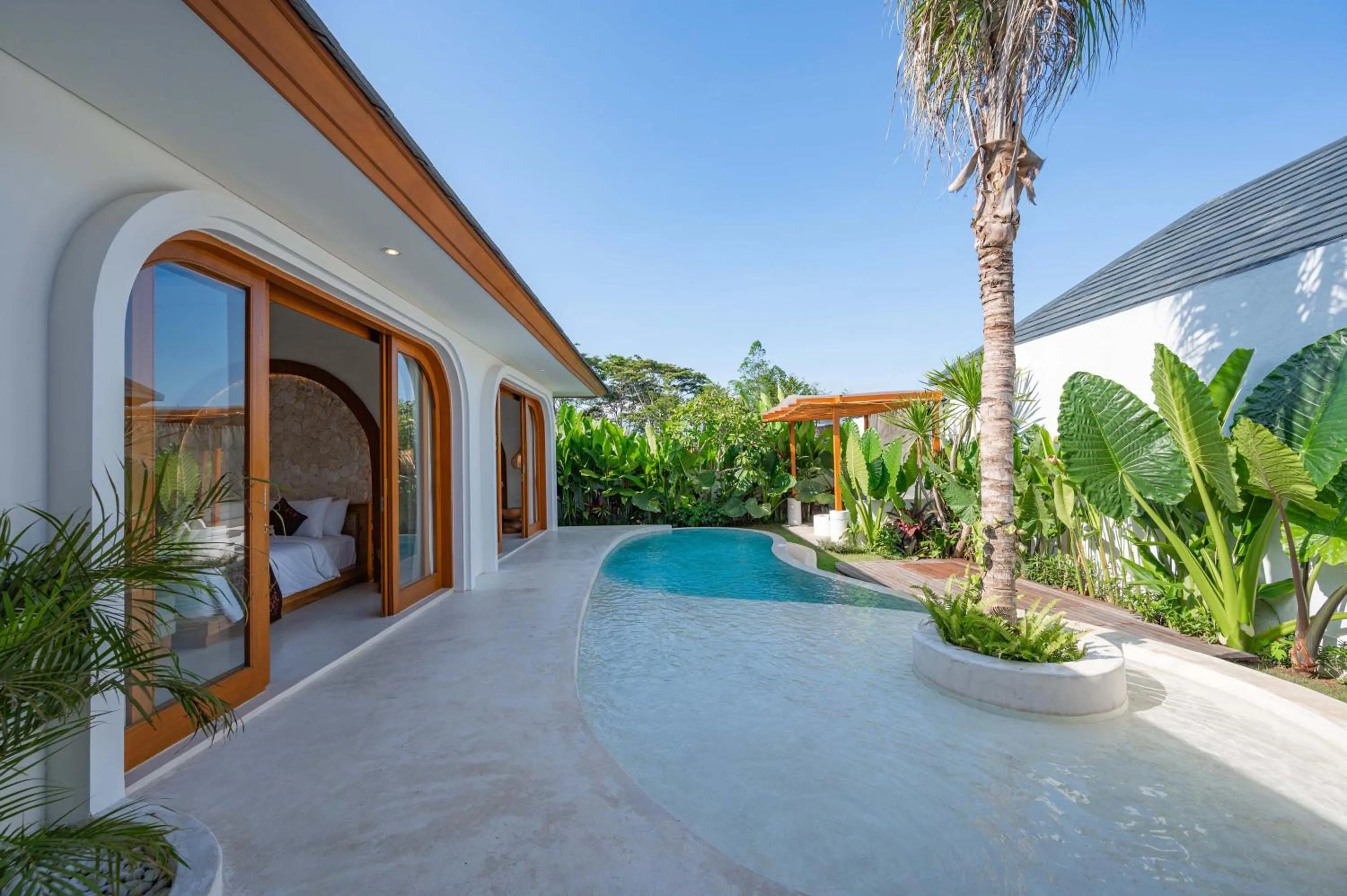 Pool view in The Adya Hidden Villa Ubud