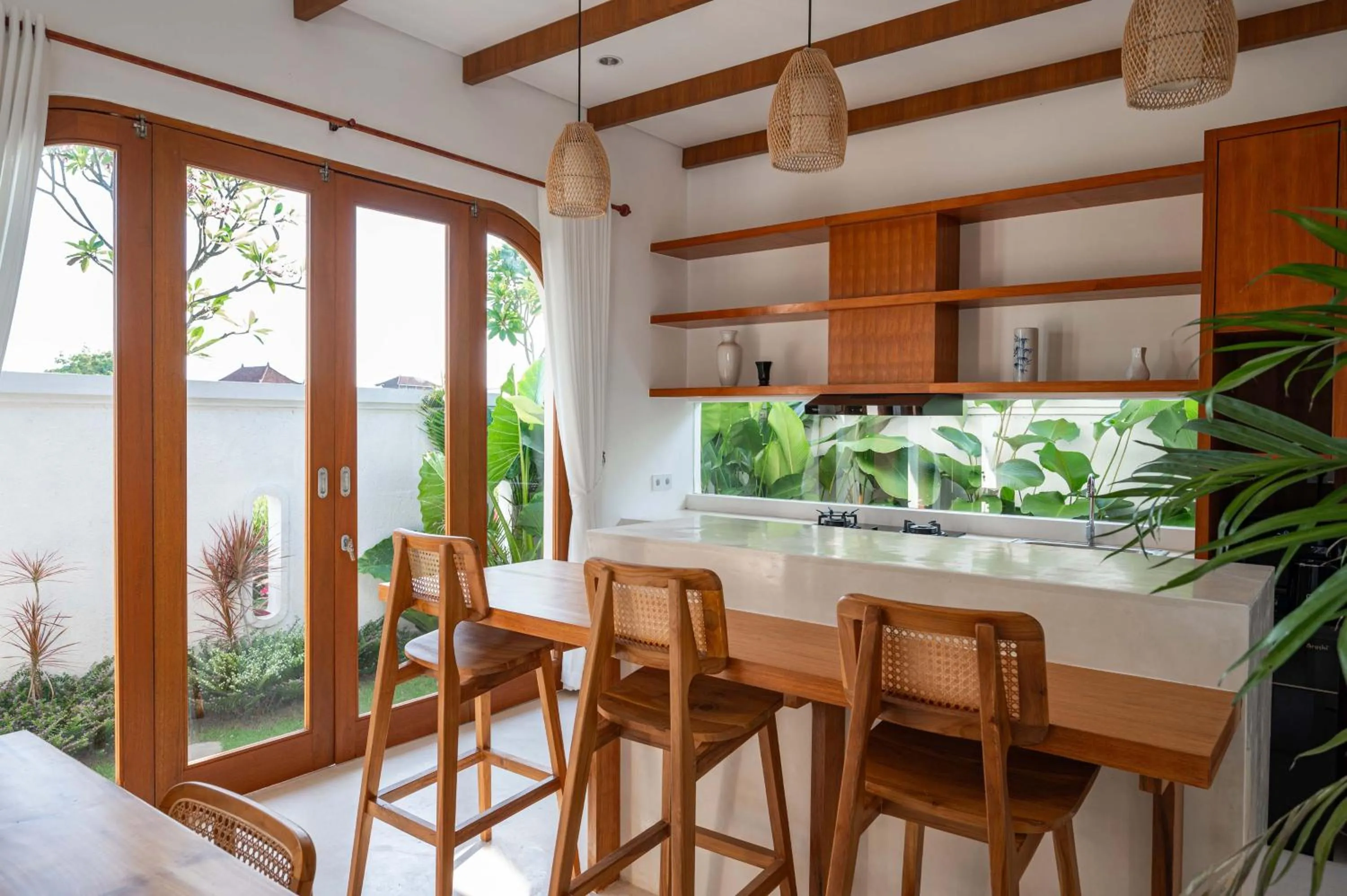 kitchen in The Adya Hidden Villa Ubud