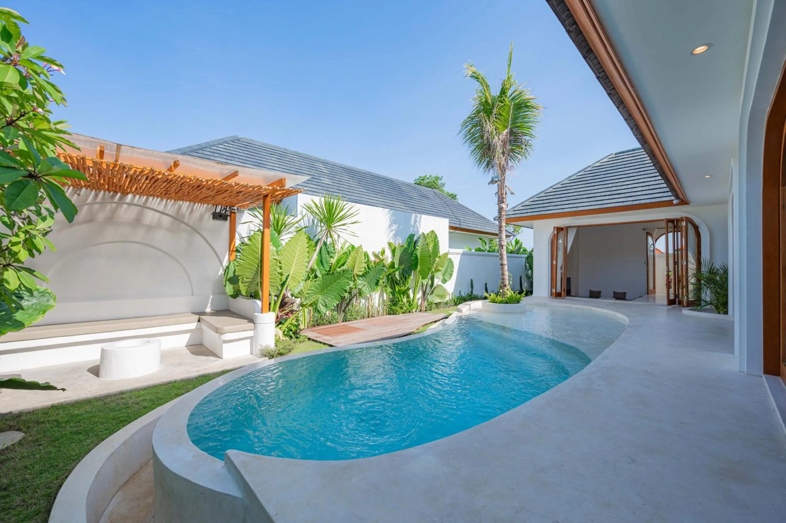 Pool view in The Adya Hidden Villa Ubud