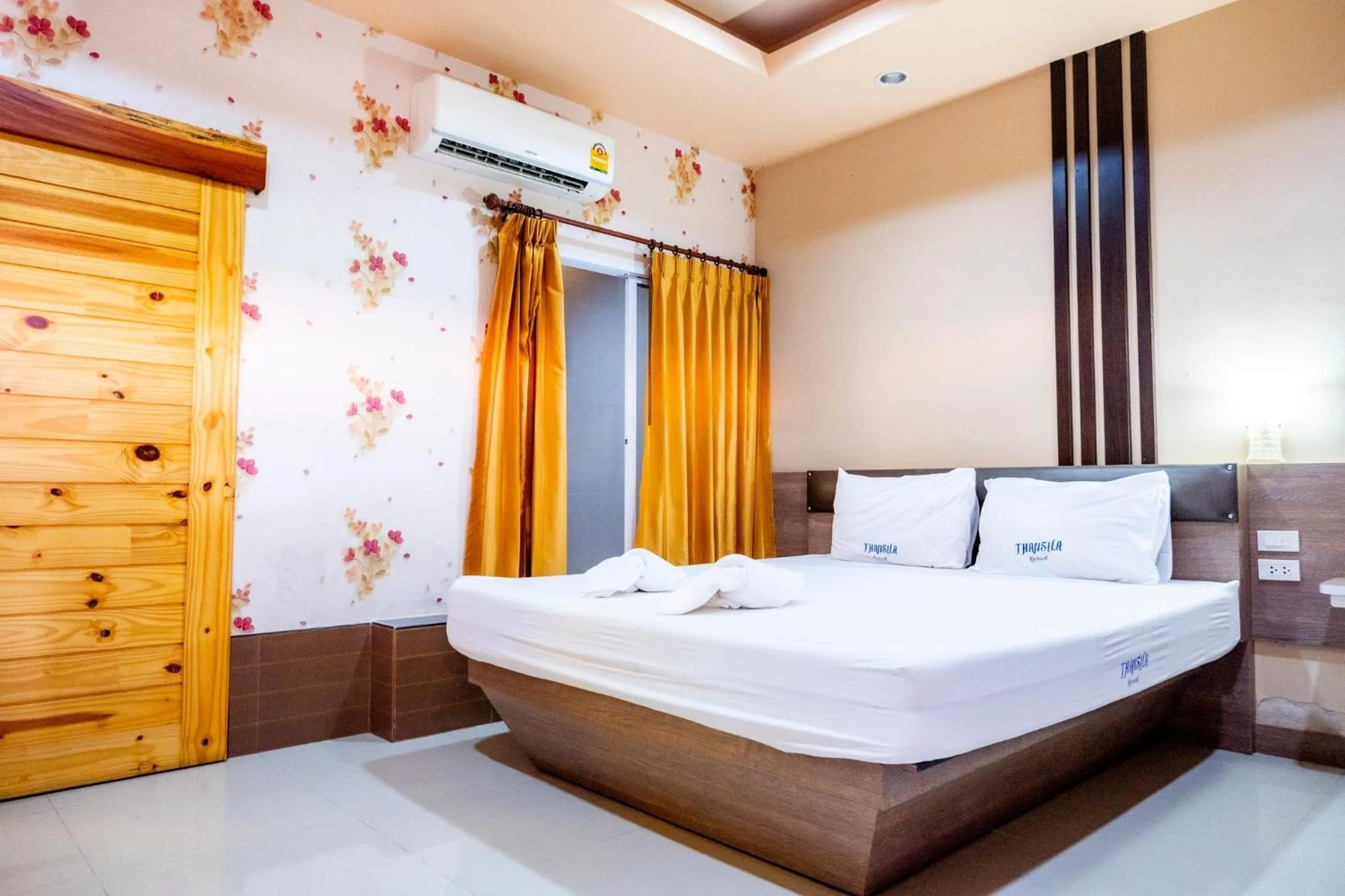 Bed in Thansila Resort&Garden Buriram